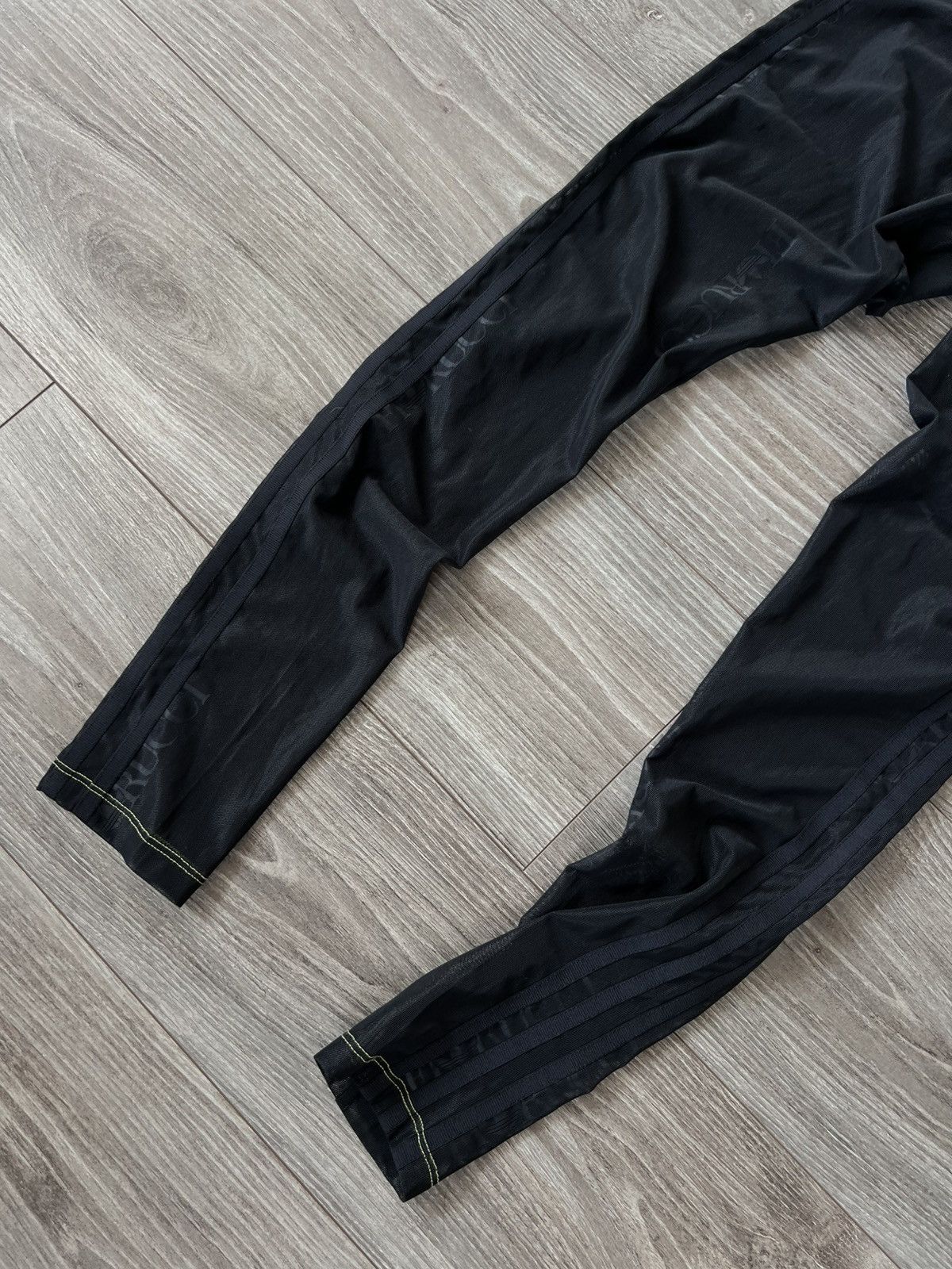 Adidas Y2k Adidas by FIORUCCI Sheer Tight black Avantgarde Leggings Size 30" / US 8 / IT 44 - 3 Thumbnail