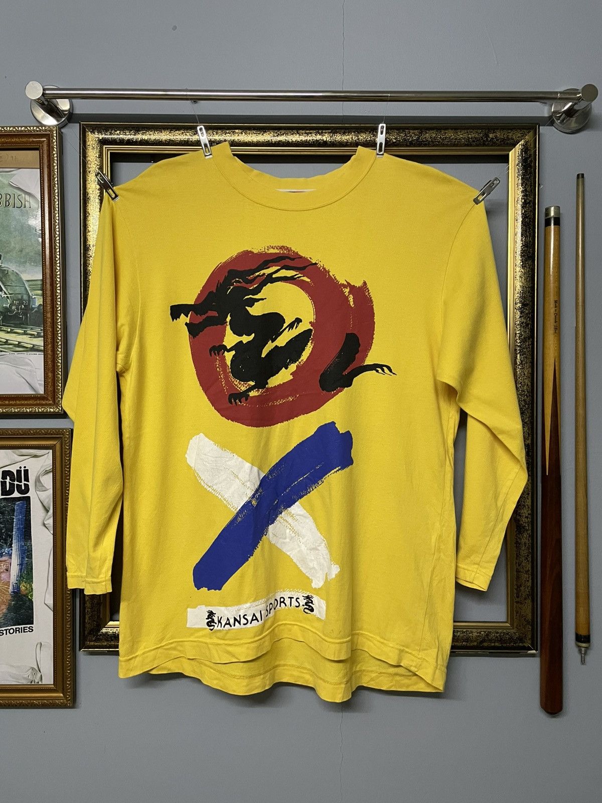 Vintage 1990s Japan Designer Kansai Yamamoto Iconic Dragon