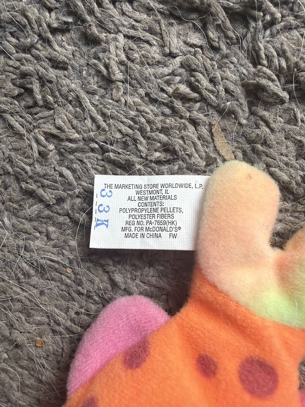 Vintage 1999 McDonald’s Ty Lips The Fish Teenie Beanie Baby Size ONE SIZE - 6 Thumbnail