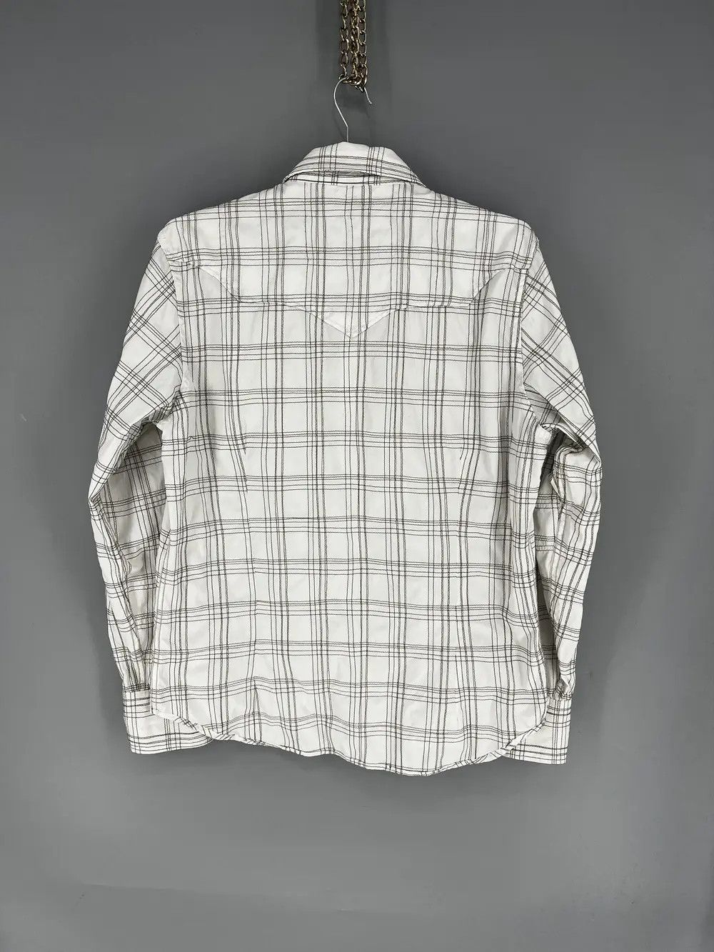 Vintage Vintage Y2K G Star Raw Men’s Plaid Shirt With Big Logo Size US XL / EU 56 / 4 - 11 Thumbnail