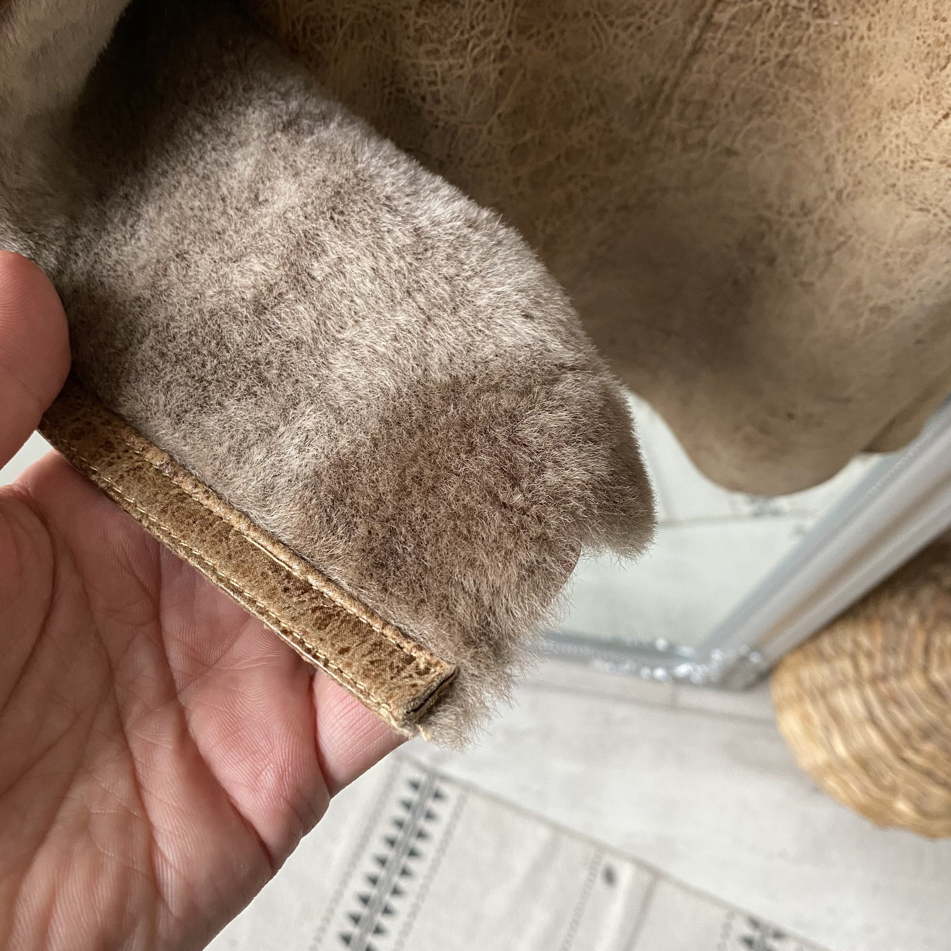 If Six Was Nine Y2K Vintage 2000s Real Fur Shepkins coat bandage Avant-garde Size L / US 10 / IT 46 - 12 Thumbnail