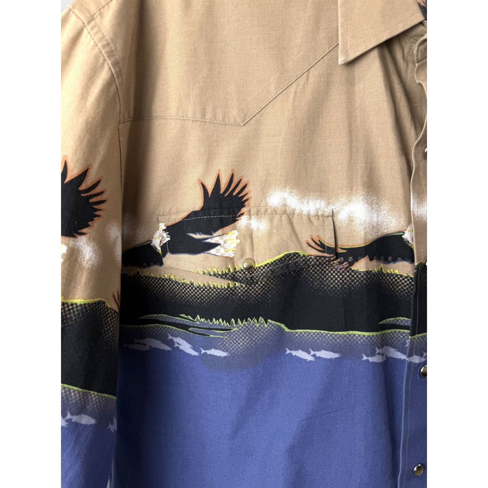 Cowboy Equipment Vintage Western Cowboy Rodeo Shirt Eagle American Style Size US XL / EU 56 / 4 - 6 Thumbnail