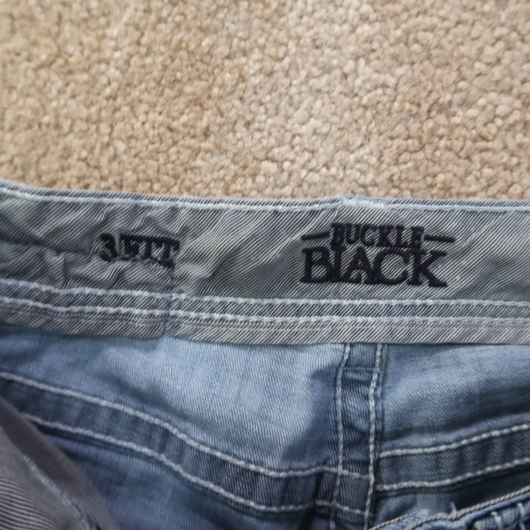 Buckle Black Buckle Black Jeans Women's 29x32 Bootcut Denim Stretch 5-Pocket Blue Slim Regular Distressed No Vintage No Folded Belt Loops Zip Button Logo Size 29" - 5 Thumbnail