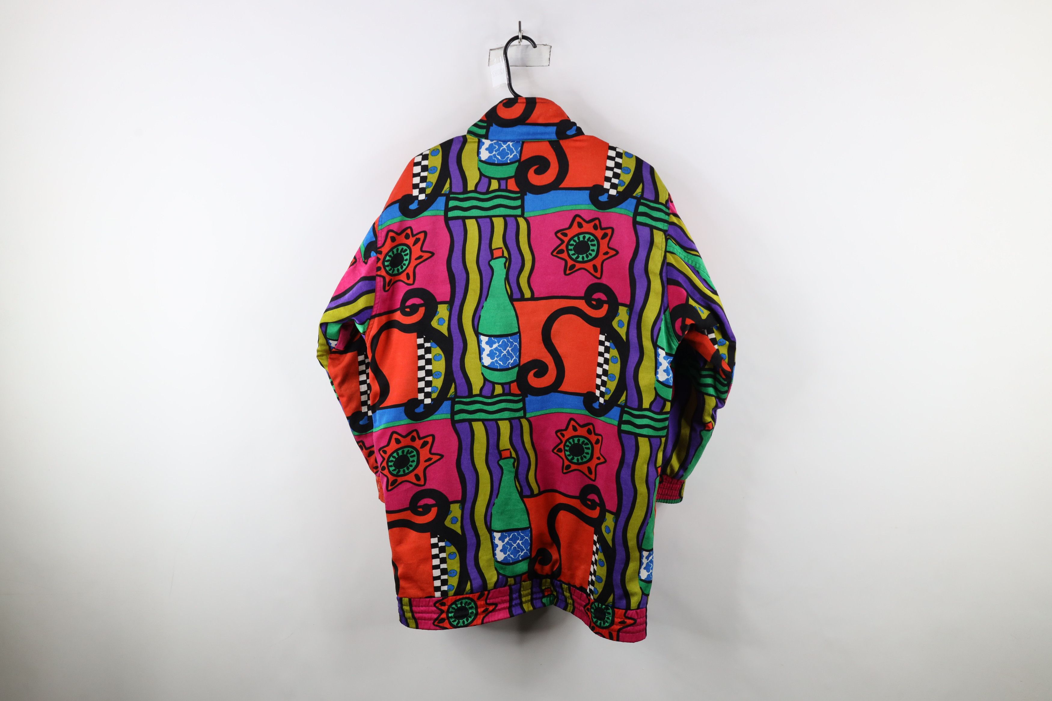 Vintage Vintage 90s Streetwear Rainbow Abstract Parka Jacket Size S / US 4 / IT 40 - 15 Thumbnail