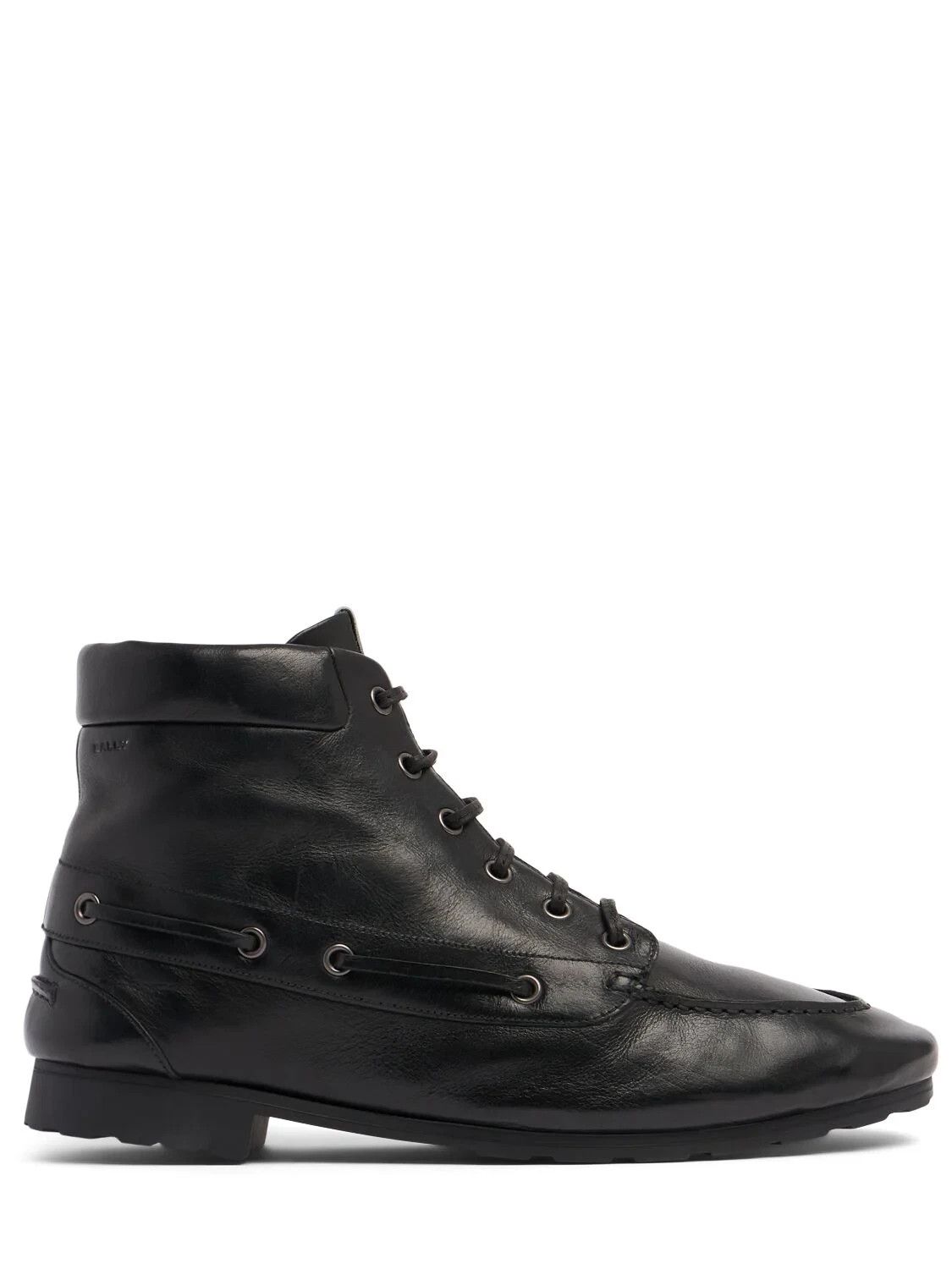 BALLY Paphos Black Leather Ankle Boots New And Authentic