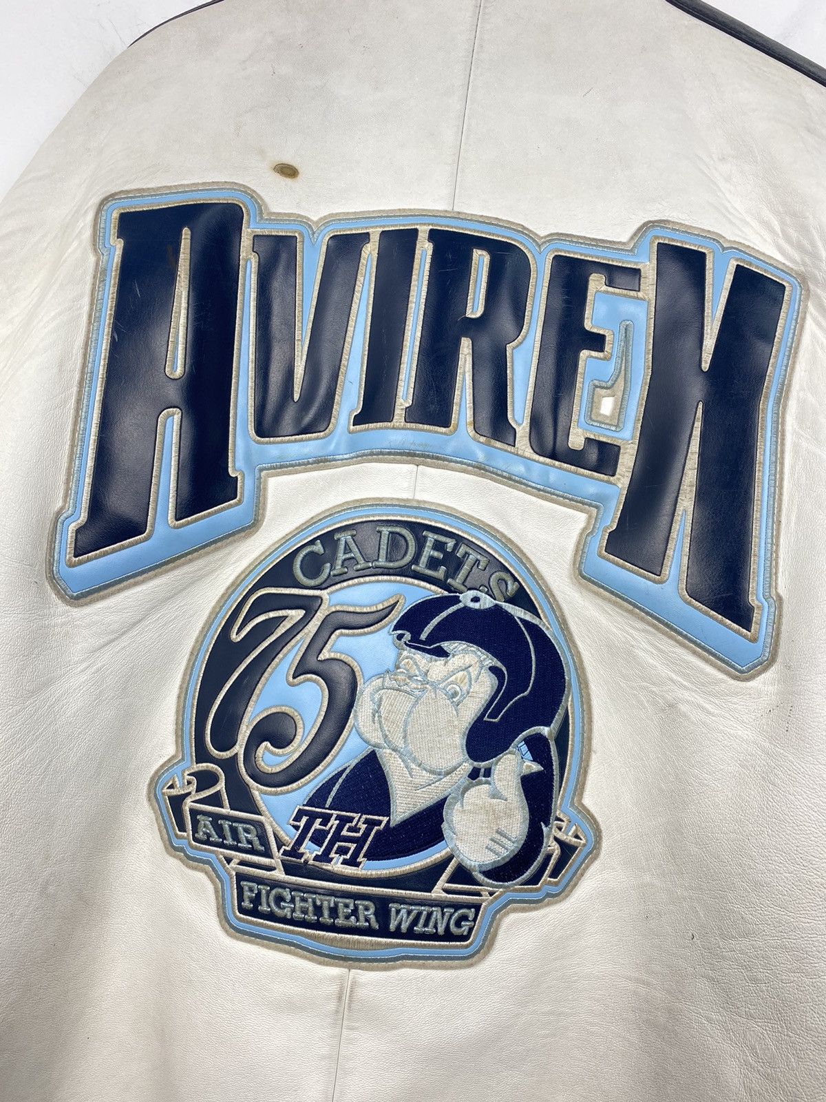 Avirex Vintage Avirex US Air Force Varsity Leather Jacket Size US XL / EU 56 / 4 - 11 Thumbnail