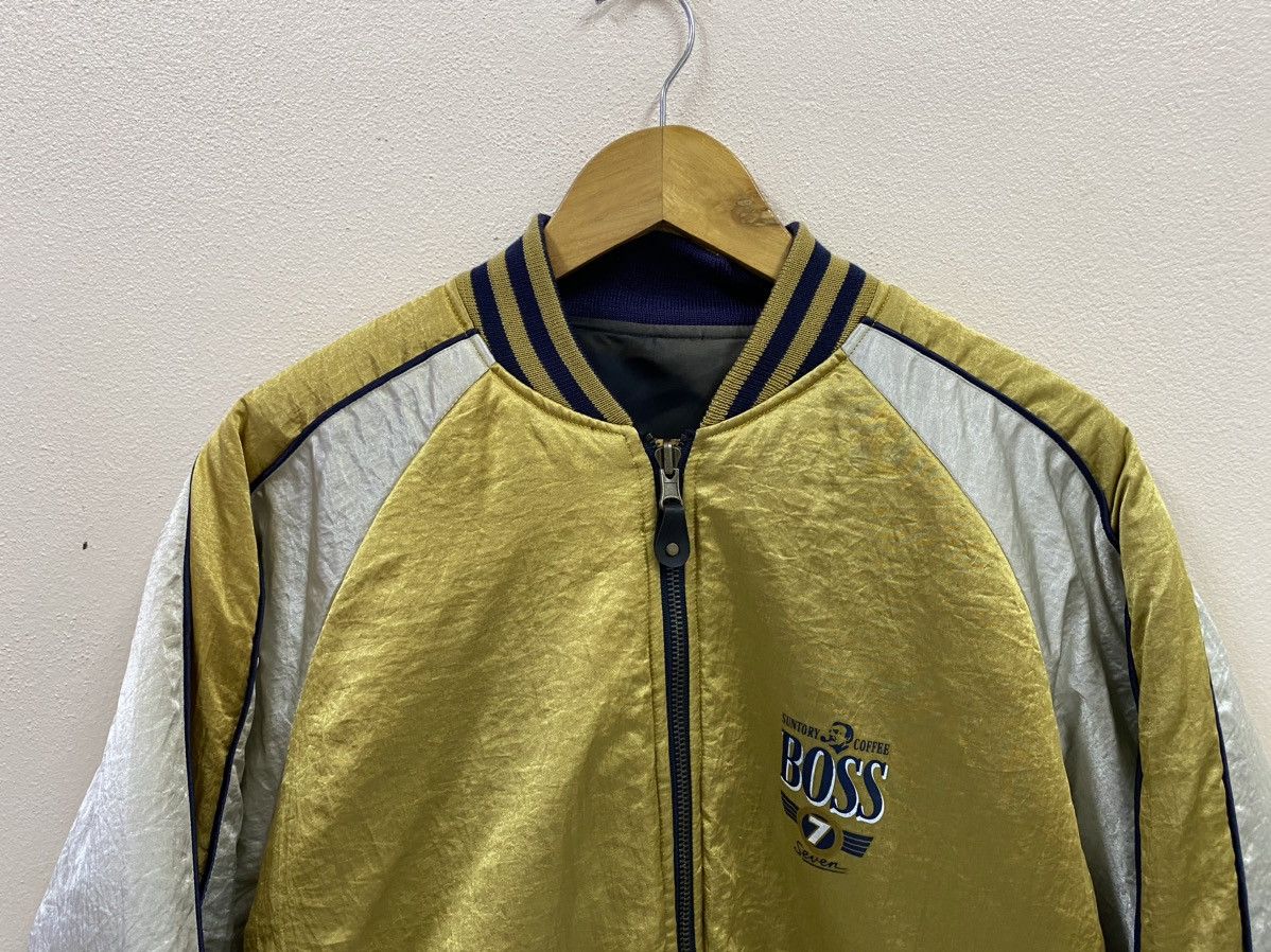 Vintage Vtg Suntory Coffe Boss 7 Bomber Jacket ( Revisible ) Size US L / EU 52-54 / 3 - 6 Thumbnail
