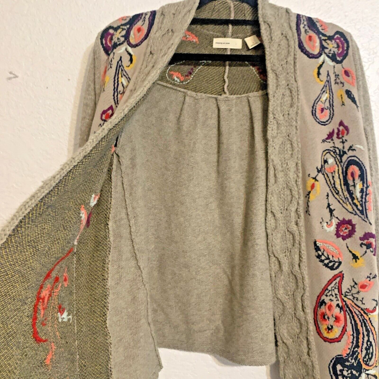 Anthropologie Anthropologie Sleeping Snow Folklore Embroidered Cardigan Sz Size S / US 4 / IT 40 - 9 Thumbnail