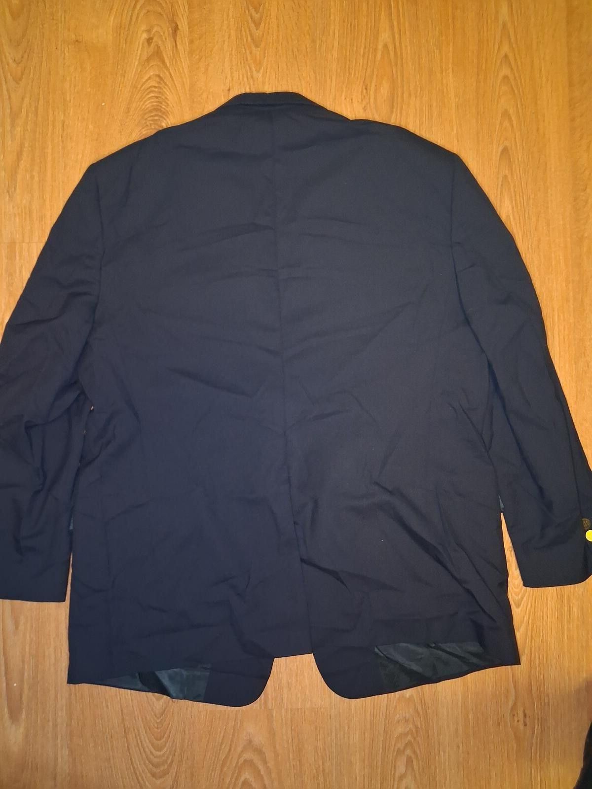 Hart Schaffner Marx Hart Schaffner Marx Blazer Mens 48R Navy Gold Buttons Wool Size 48R - 10 Thumbnail