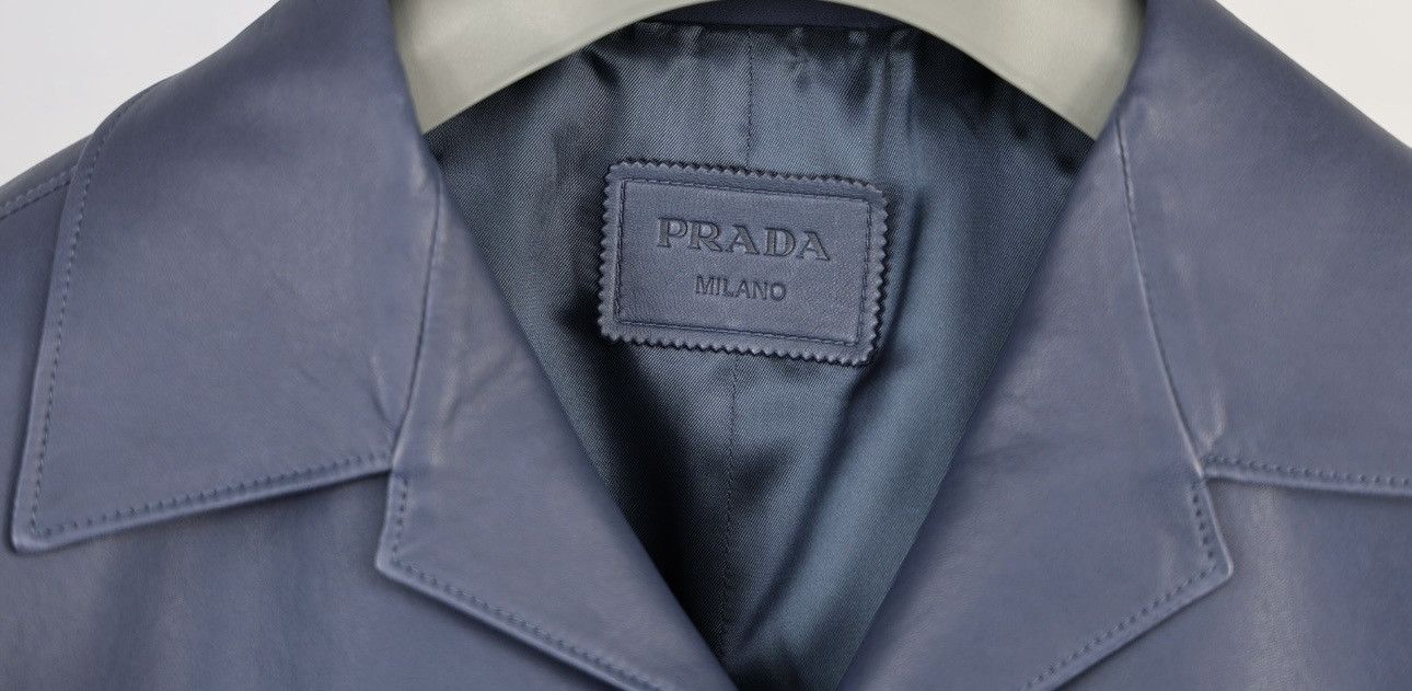 Prada PRADA CAMICIA LEATHER SHIRT Size US XL / EU 56 / 4 - 3 Thumbnail