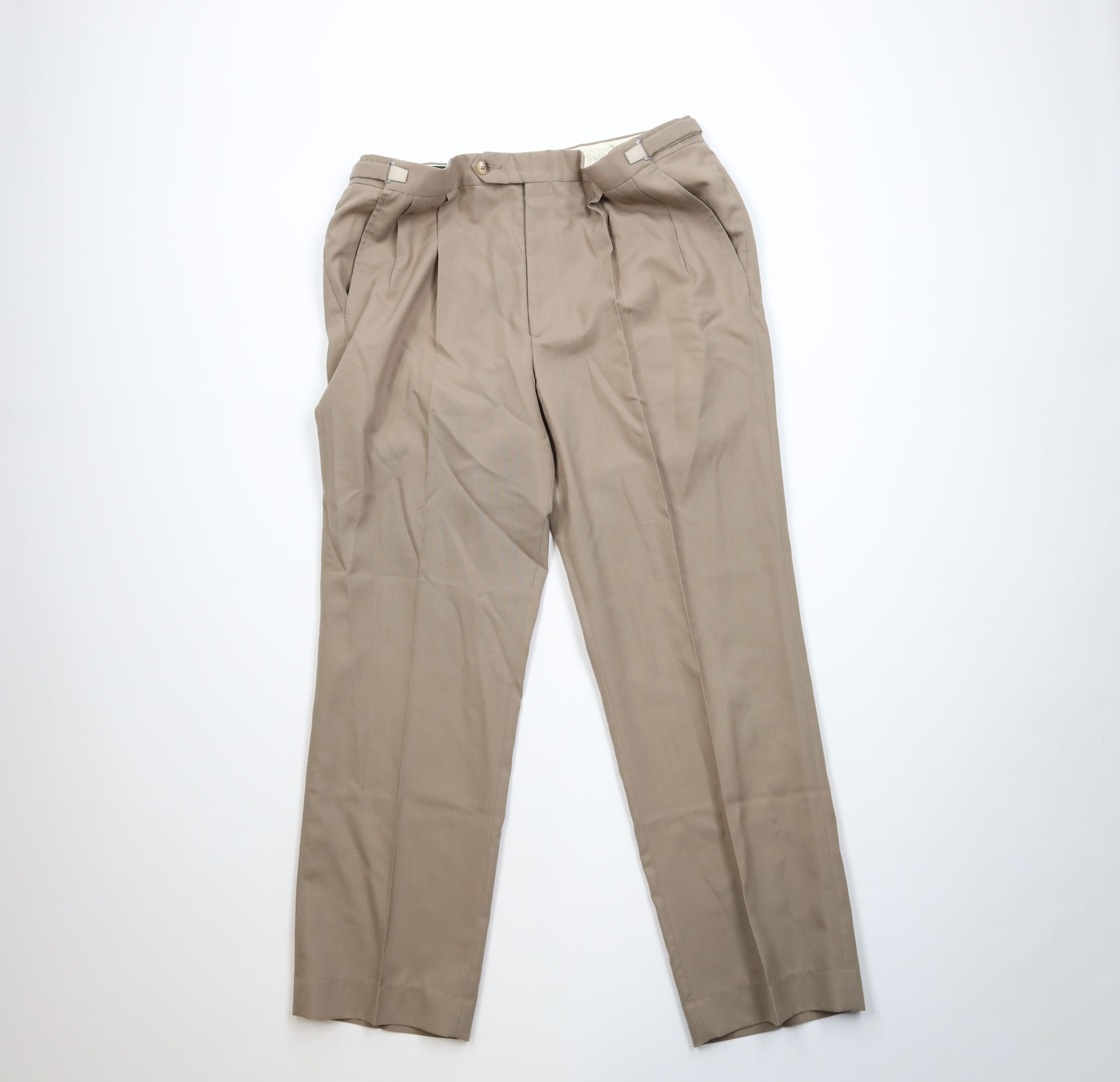 Vintage Vintage 70s Streetwear Wool Blend Wide Leg Chino Pants USA Size US 36 / EU 52 - 1 Thumbnail