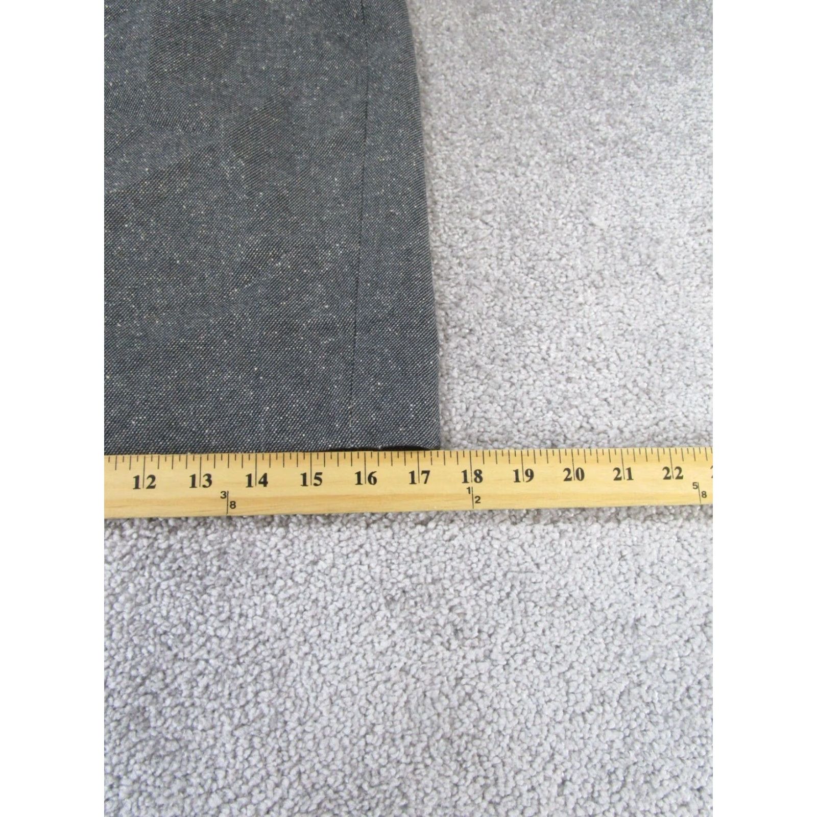 Ann Taylor Ann Taylor Pencil Skirt Womens 4 Gray Cotton Blend Formal Knee-Length Womens Size 27" / US 4 / IT 40 - 3 Thumbnail