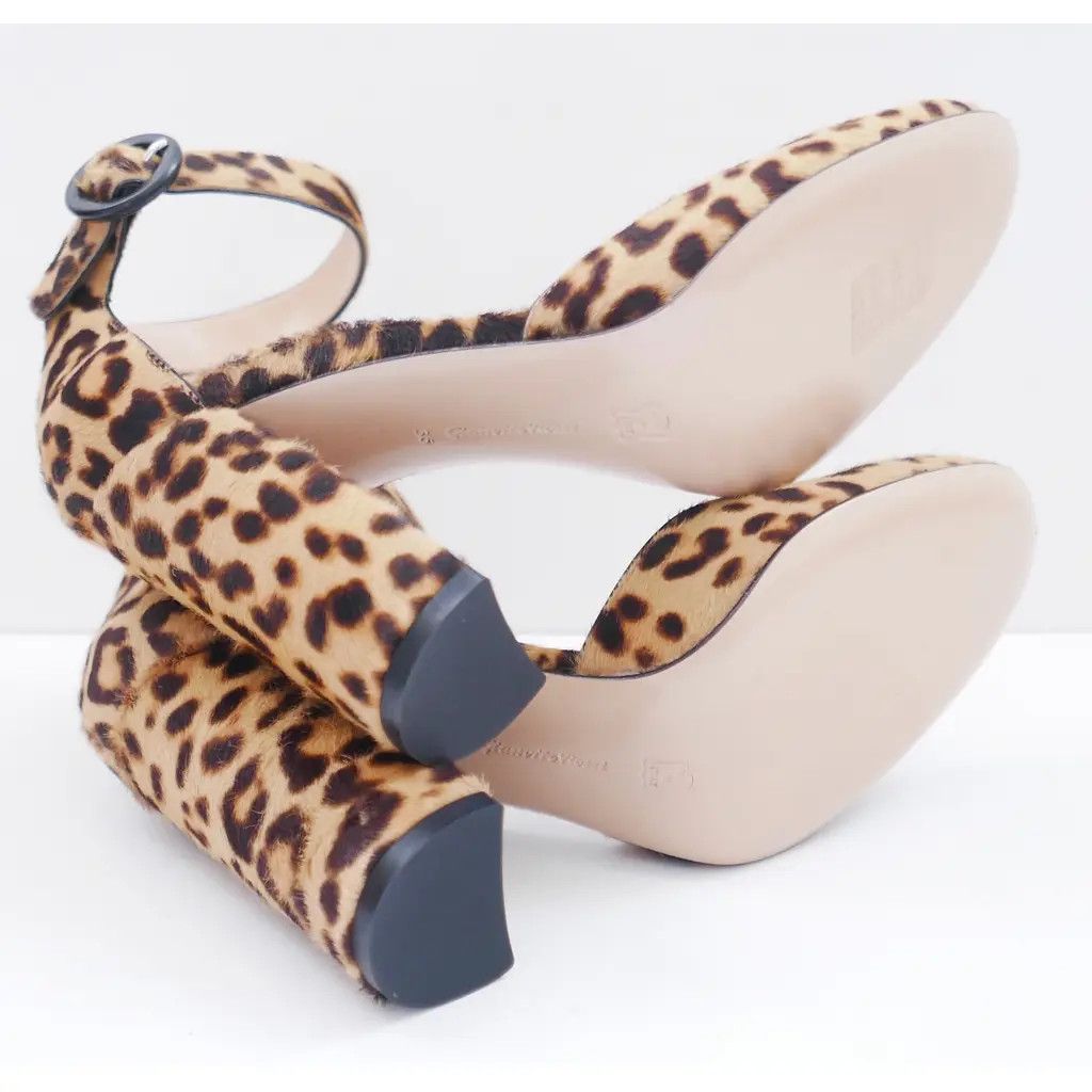 Gianvito Rossi Gianvito Rossi Leopard Calf Hair Ankle Strap Pumps Size US 6 / IT 36 - 4 Thumbnail