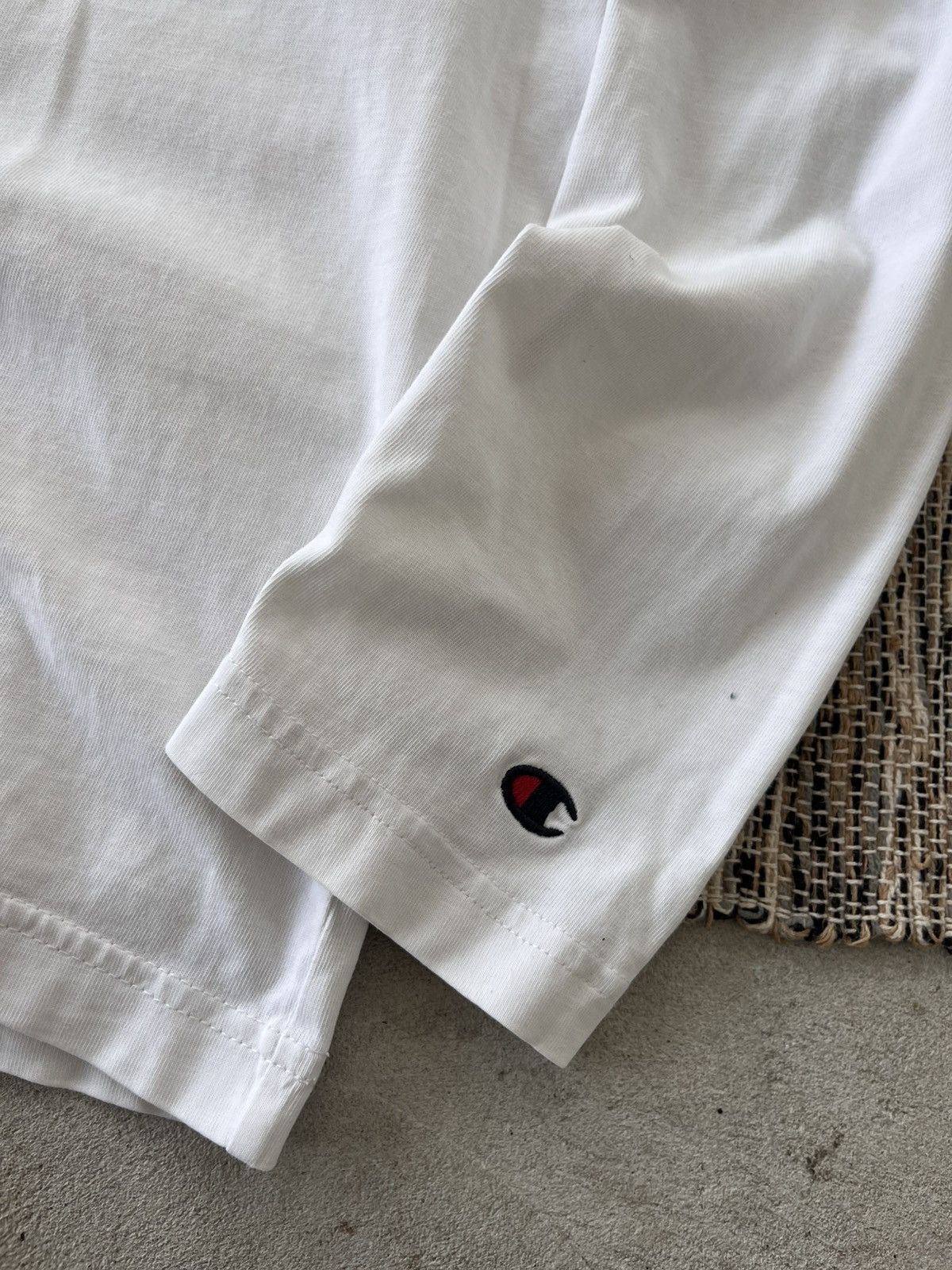 Champion × Vintage Vintage Champion Longsleeve Tshirt White Logo Blank tee Y2K Size US S / EU 44-46 / 1 - 7 Thumbnail