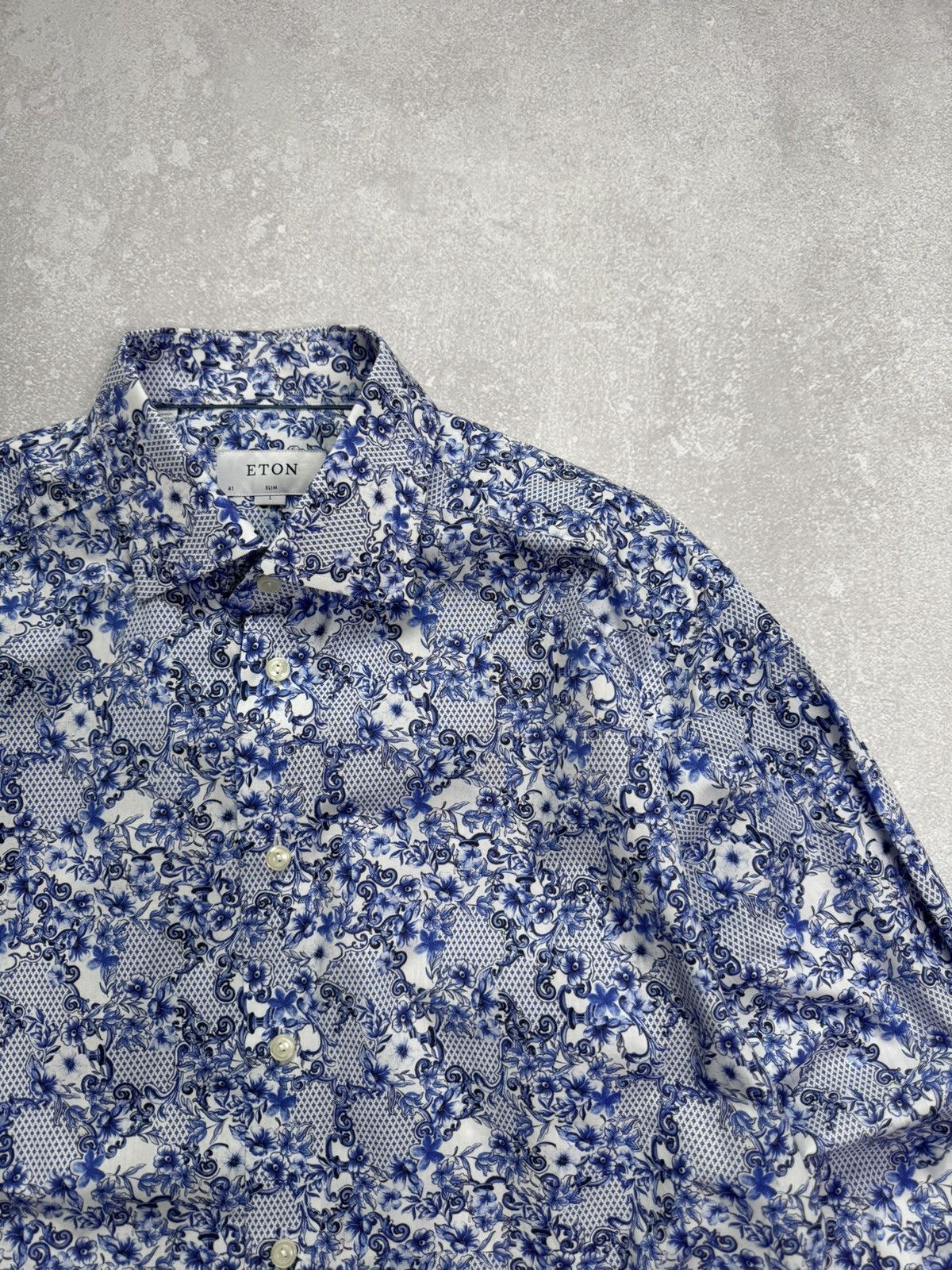Eton Eton shirts men Multicolor luxury flowers size L slim Size US L / EU 52-54 / 3 - 3 Thumbnail