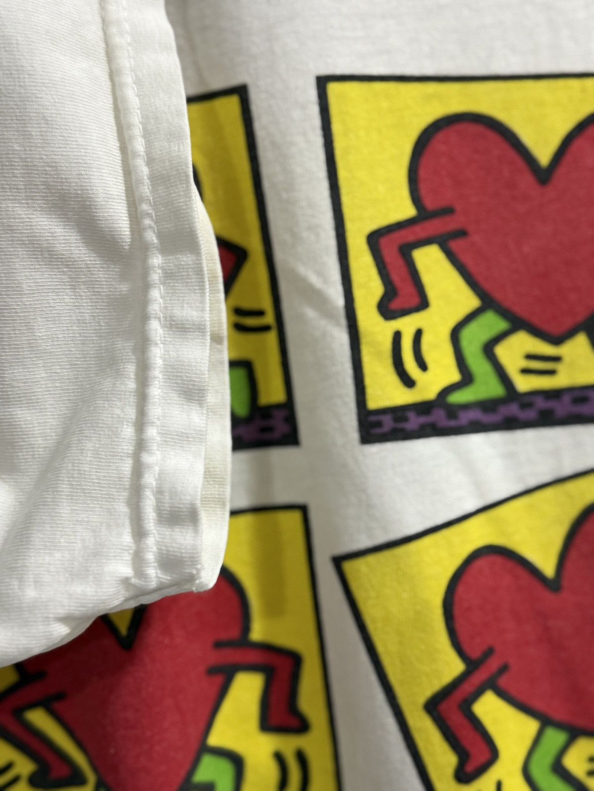 Keith Haring Thrashed Vintage 90s Pop Art Keith Haring Tee Size US M / EU 48-50 / 2 - 4 Thumbnail