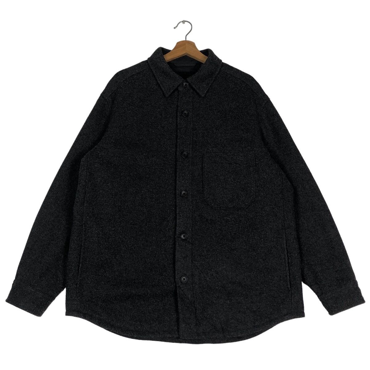 Japanese Brand 🔥Vtg Chore Wool Jacket Uniqo Japan Issey Miyake Size US XL / EU 56 / 4 - 1 Thumbnail