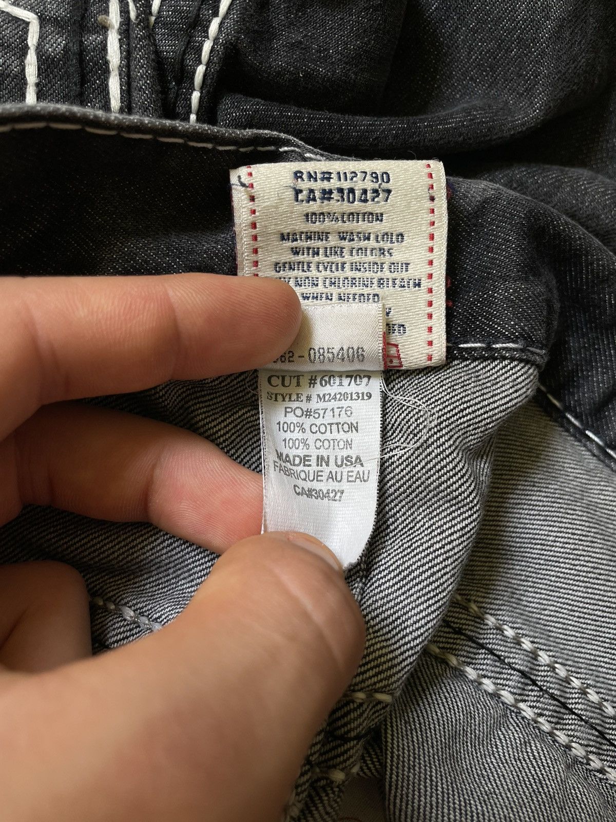 True Religion × Vintage Rare crazy y2k black True Religion Luke XXX jeans pants Size US 34 / EU 50 - 10 Thumbnail
