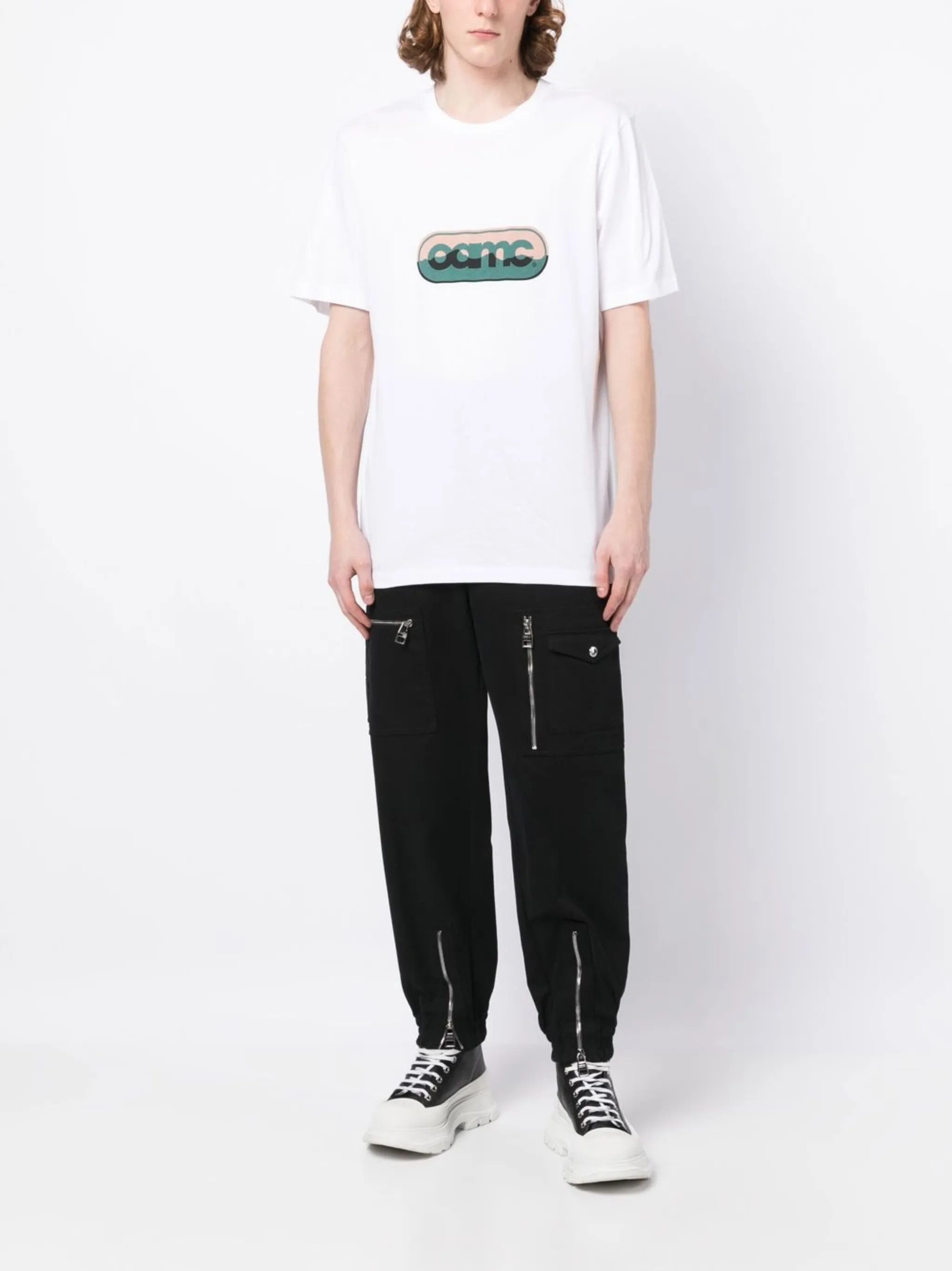 OAMC o1y0225 Logo Crewneck T-Shirt in White Size US M / EU 48-50 / 2 - 5 Thumbnail