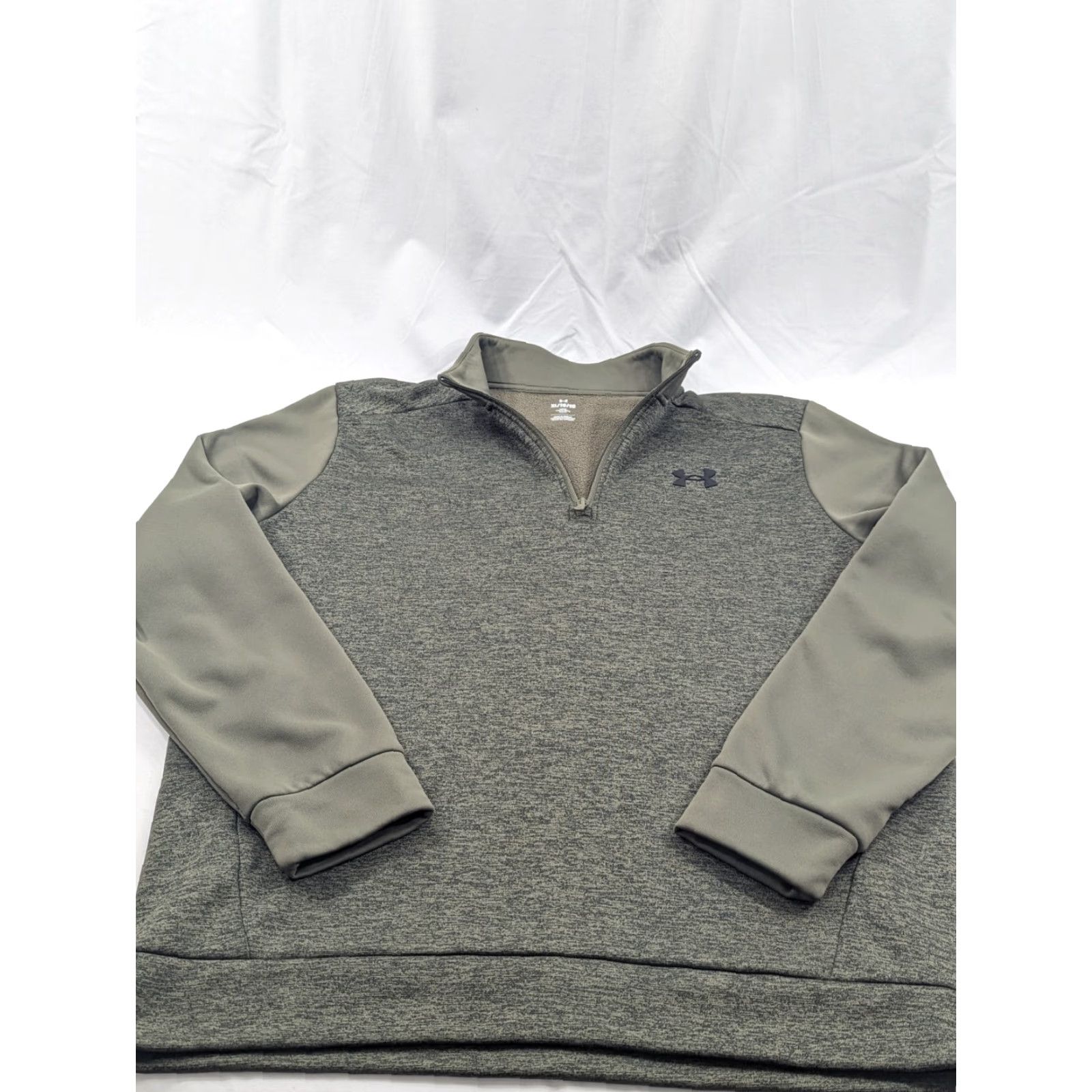 Under Armour Under Armour Jacket Medium/Large XL Loose Green 1/4 Zip Pullover Men Sports Outdoor Activewear Size US XL / EU 56 / 4 - 3 Thumbnail
