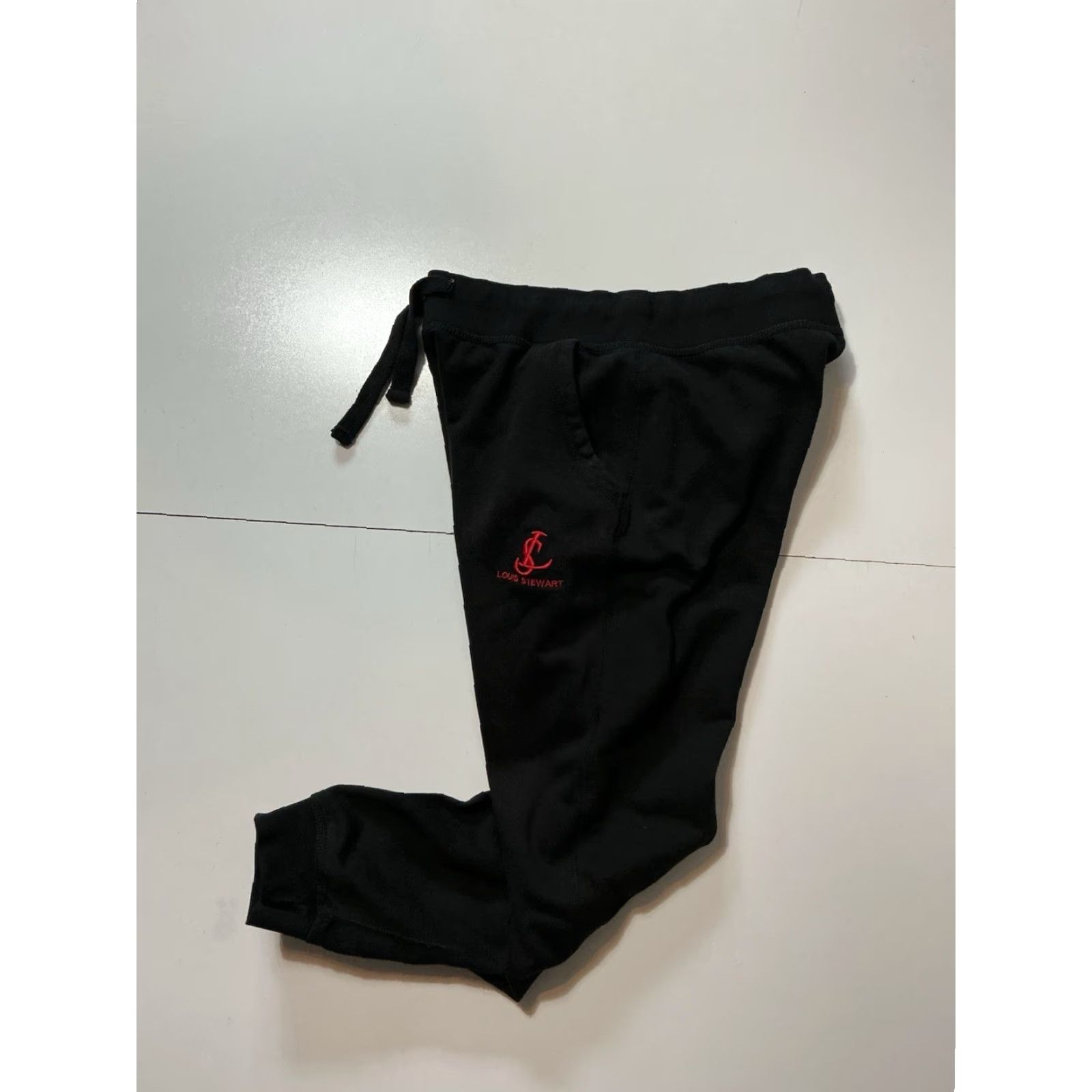 Vintage VINTAGE Louis Stewart Collection Sweatpants Designer Black Jogger XL Men Regular Pants Size US 36 / EU 52 - 2 Thumbnail