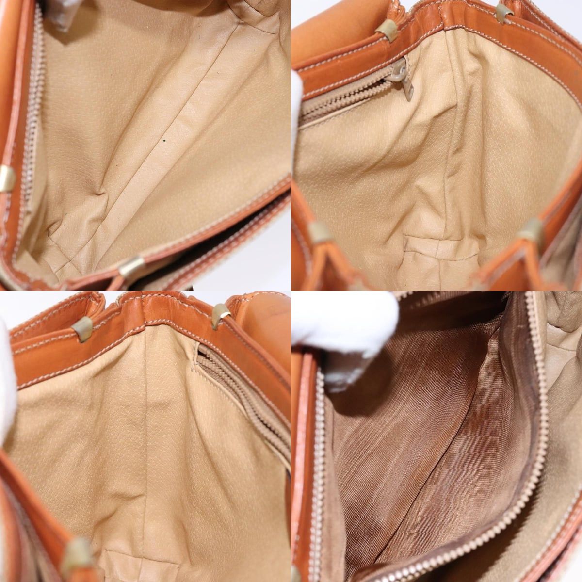 Celine CELINE Macadam Canvas Shoulder Bag Pvc Beige Gold Size ONE SIZE - 12 Thumbnail