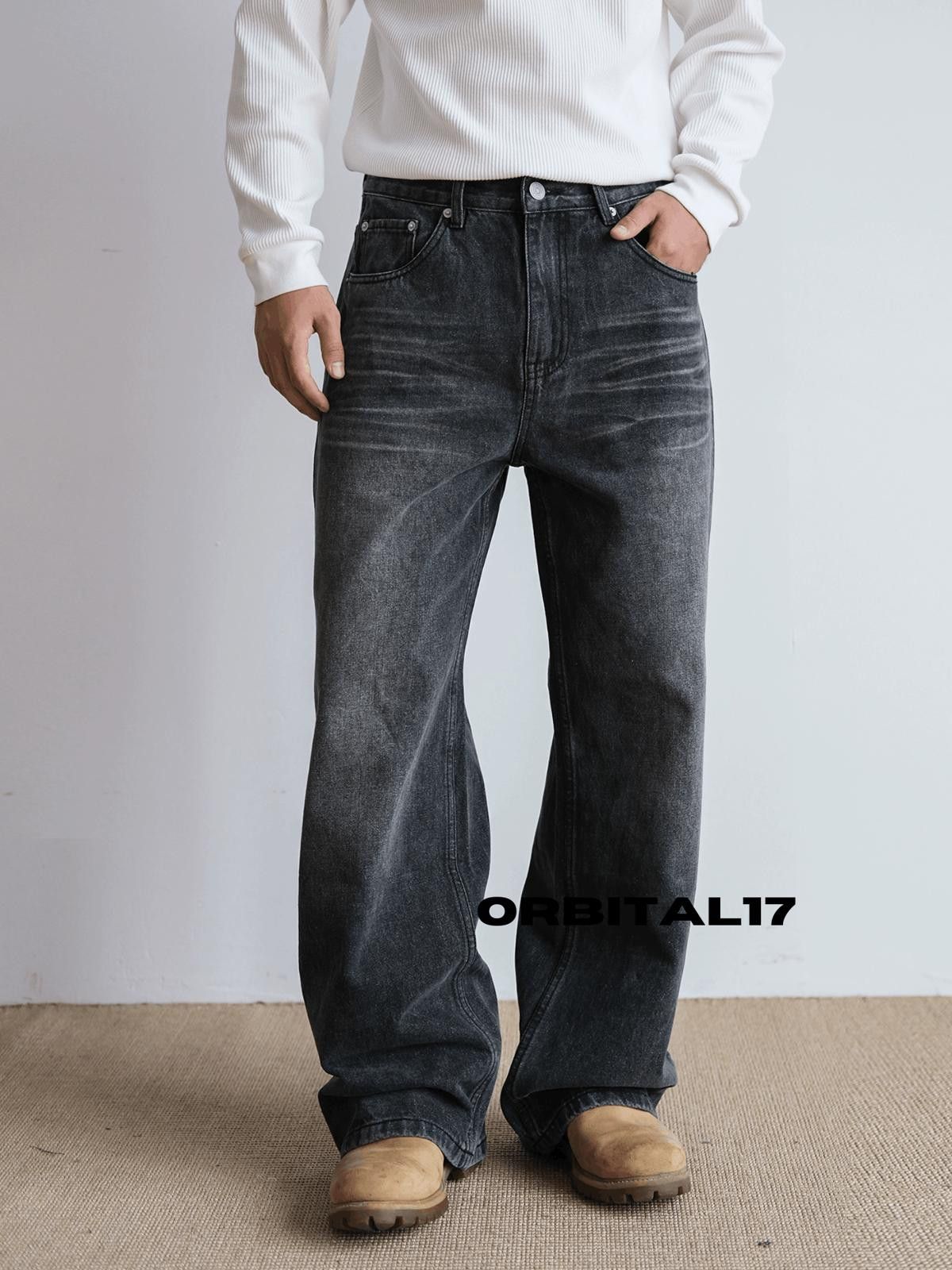 Japanese Brand Cleanfit Baggy Washed Denim Jeans Size US 36 / EU 52 - 1 Thumbnail