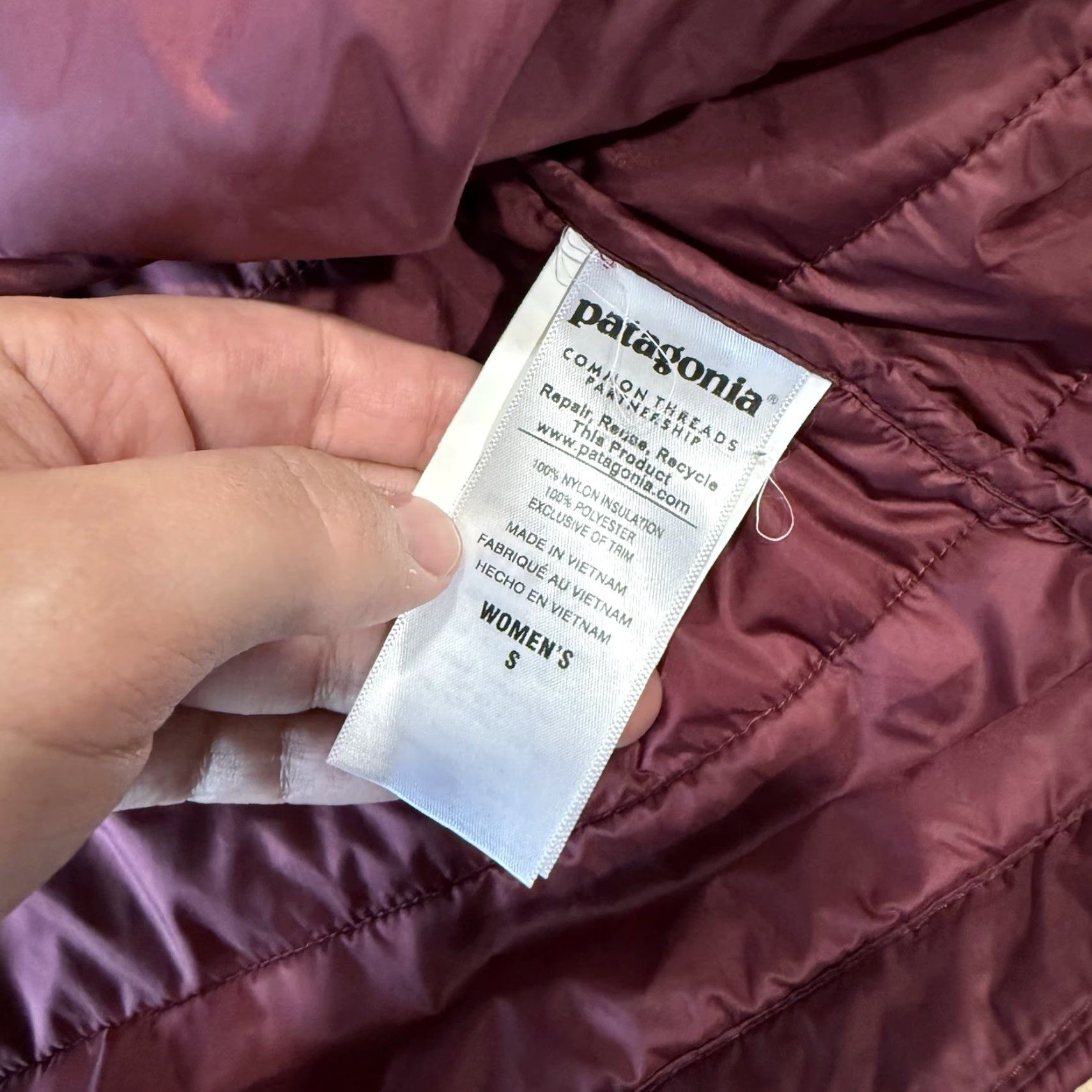 Patagonia Patagonia Kai Lee Parka Women's Small Maroon Full Zip Jacket Insulated Winter Size S / US 4 / IT 40 - 7 Thumbnail