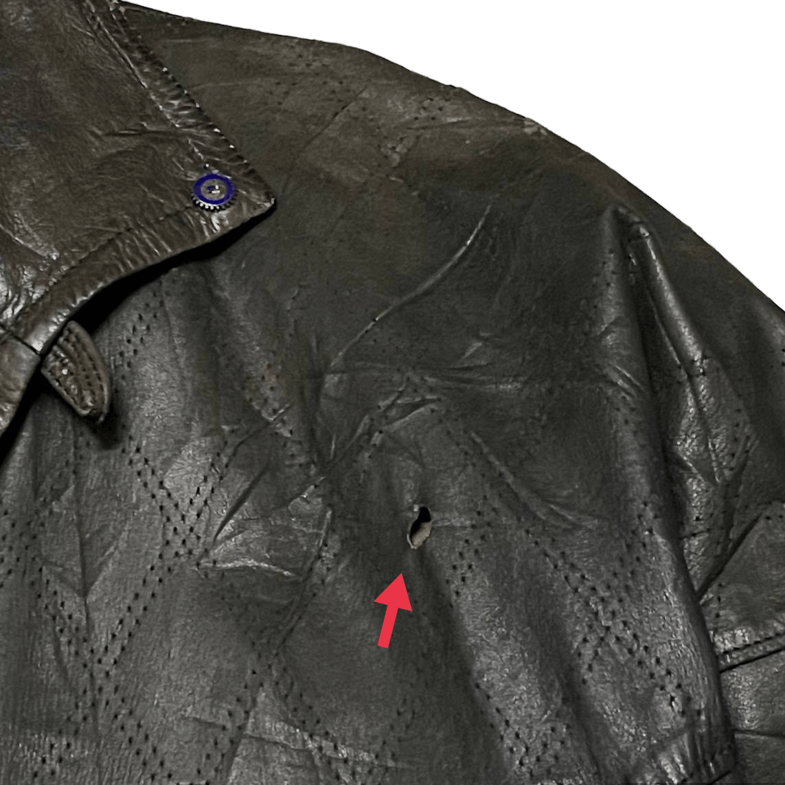 Loewe Loewe Distressed Leather Jacket Vintage Size US M / EU 48-50 / 2 - 6 Thumbnail