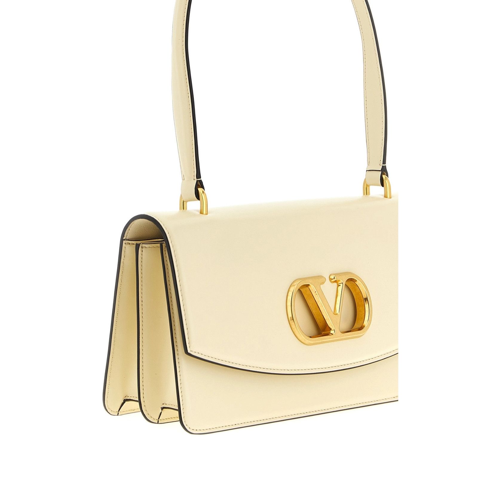 Valentino VALENTINO GARAVANI Vain Small Ivory Leather Top Handle Bag N Size ONE SIZE - 3 Thumbnail