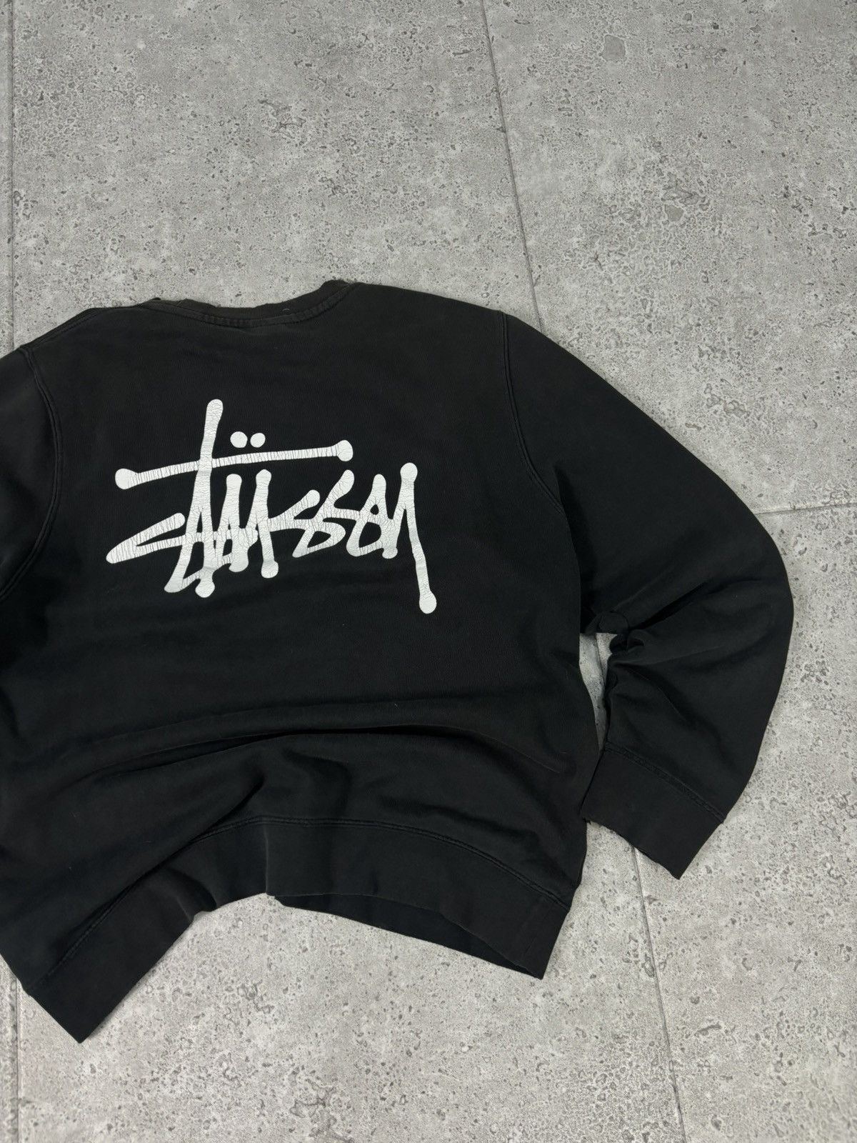 Stussy × Vintage Vintage Stussy Hoodie Crewneck Big Logo Skate Basic Hip Hop Size US M / EU 48-50 / 2 - 4 Thumbnail
