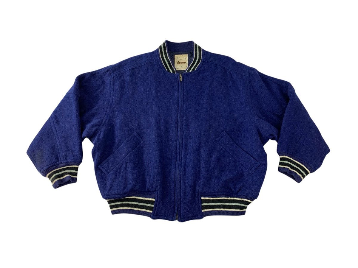 Other Scoop Inc Navy Patch Wool Sleeve Padded Inner Snap Button Size US L / EU 52-54 / 3 - 2 Thumbnail