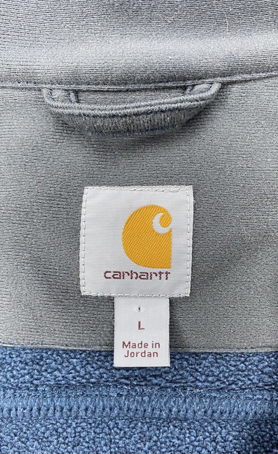 Carhartt Carhartt Fleece Pullover Mens Large Blue Quarter Zip Pockets Size US L / EU 52-54 / 3 - 4 Thumbnail