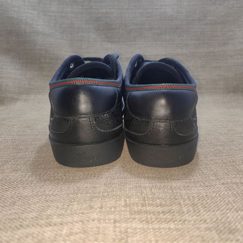Gucci Gucci Stylish Black Leather Sneakers Size US 6.5 / EU 39-40 - 2 Thumbnail
