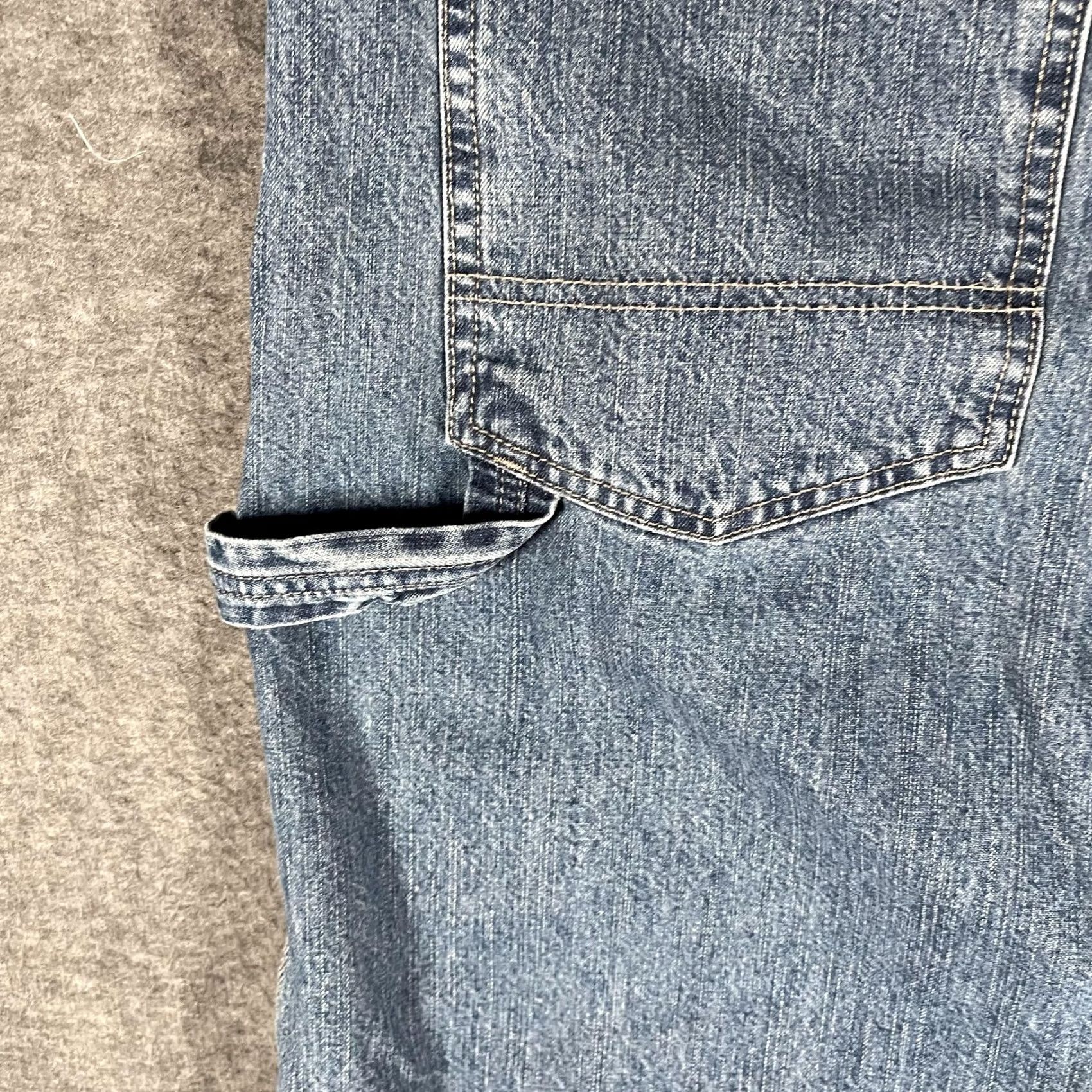 Vintage Levi Strauss Signature Jeans Carpenter Workwear Mens 48x30 Blue Relaxed Fit Jeans Big & Tall CW-3924 Regular Size US 32 / EU 48 - 7 Thumbnail