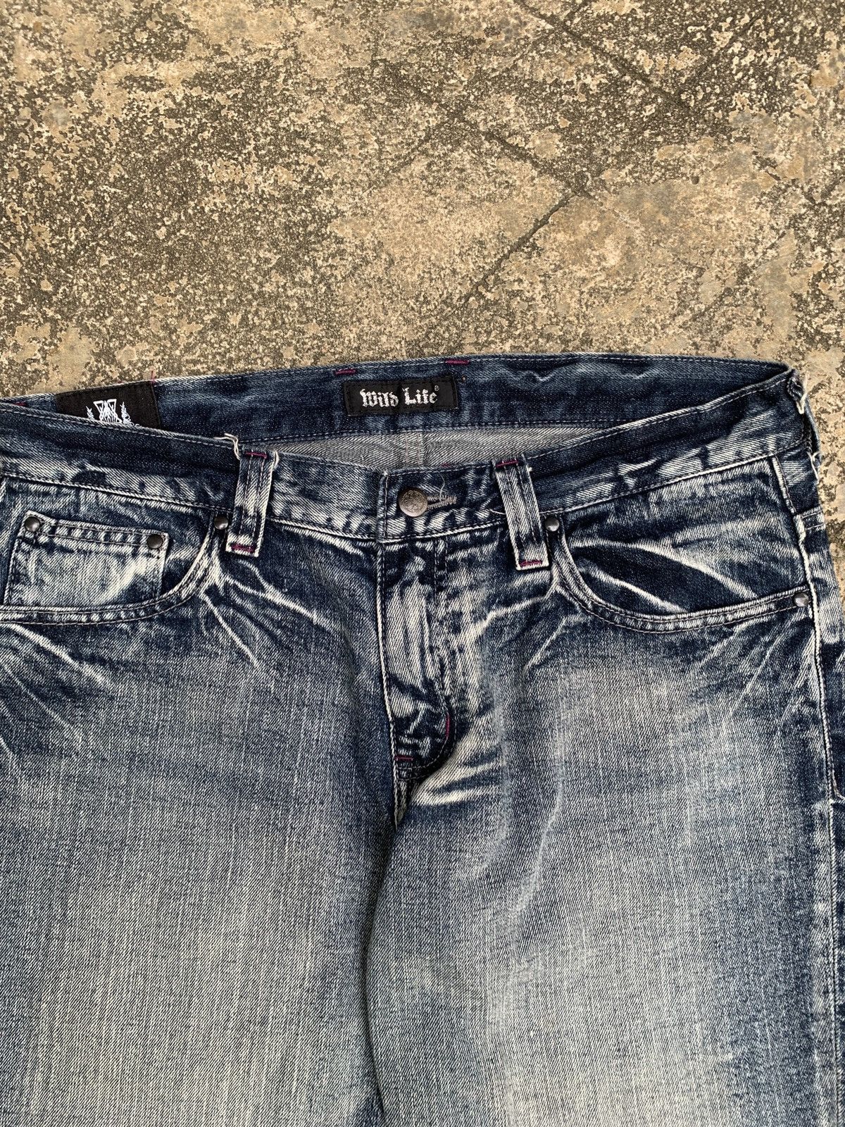 Other y2k Wildlife Japan Indigo Washed Wings Graphic Jorts Size 34" / US 12 / IT 48 - 5 Thumbnail