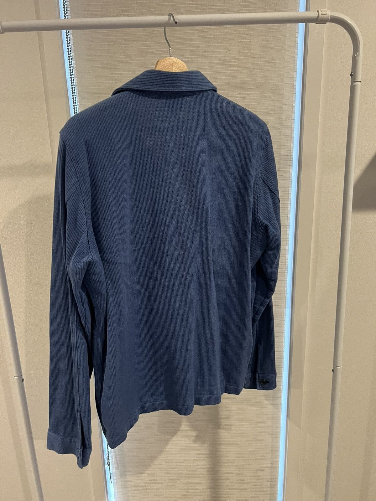 Blue loose weave Dobby shirt