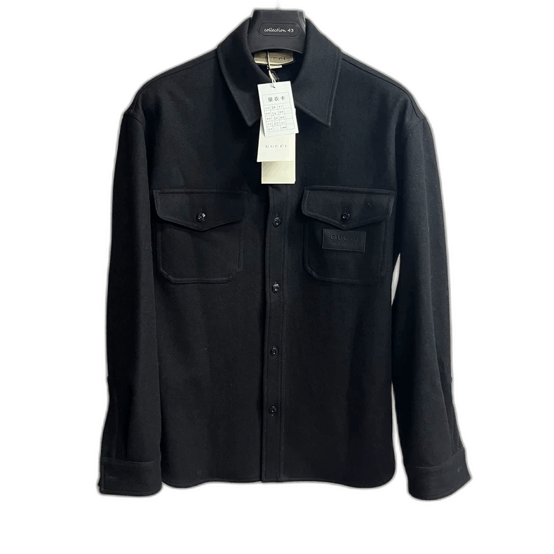 Gucci Gucci Black Long Sleeve Button-Up Shirt Size US M / EU 48-50 / 2 - 1 Thumbnail