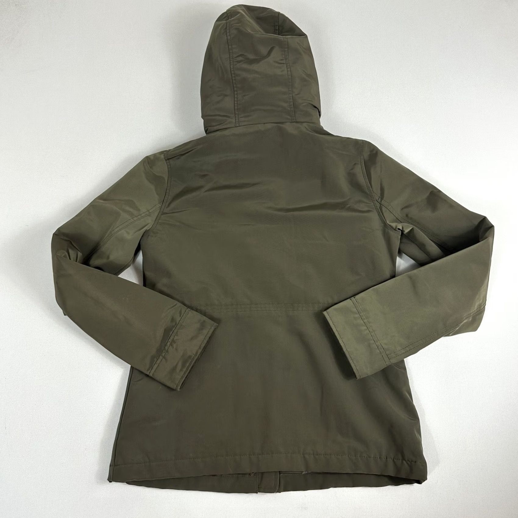 Abercrombie & Fitch Abercrombie & Fitch Womens S Hooded Technical Water Wind Resistant Jacket Coat Jacket Weatherproof Green Regular S Womens Size S / US 4 / IT 40 - 2 Thumbnail