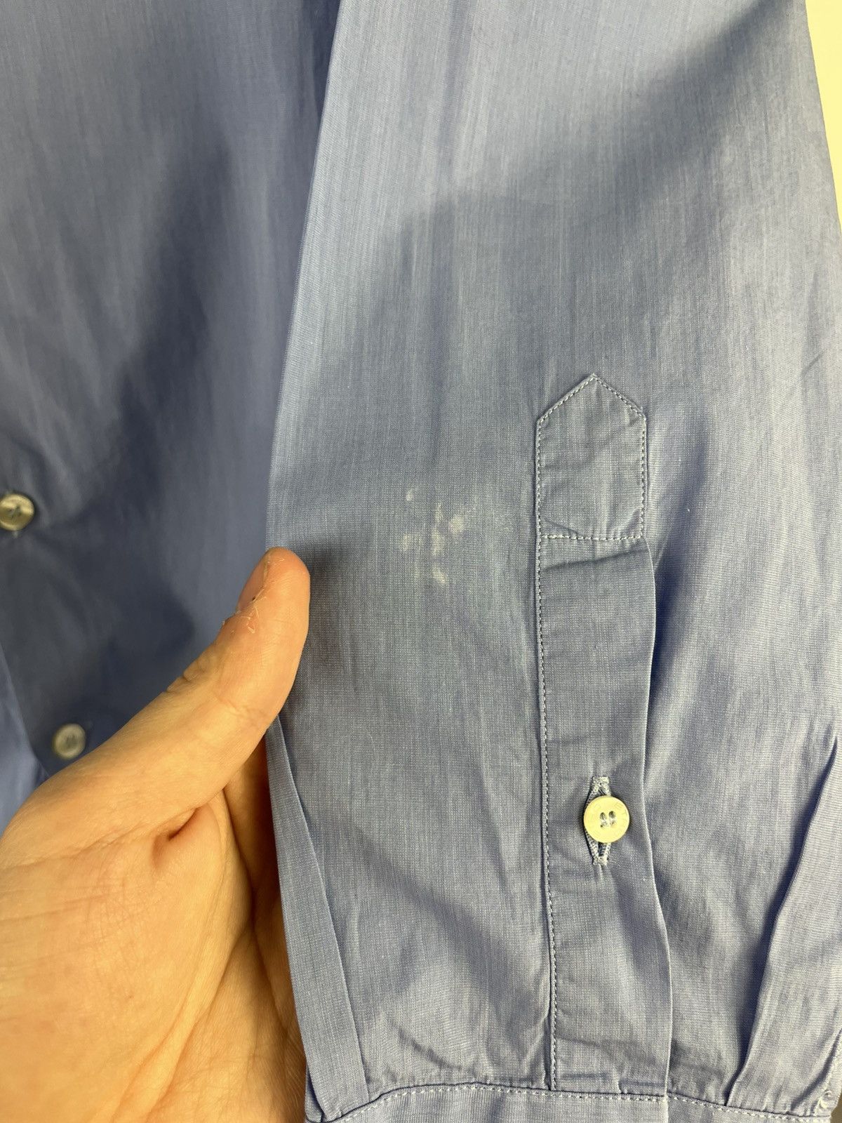 Etro Etro Luxury Solid Long Sleeve Shirt Button Up Made in Italy Size US L / EU 52-54 / 3 - 9 Thumbnail