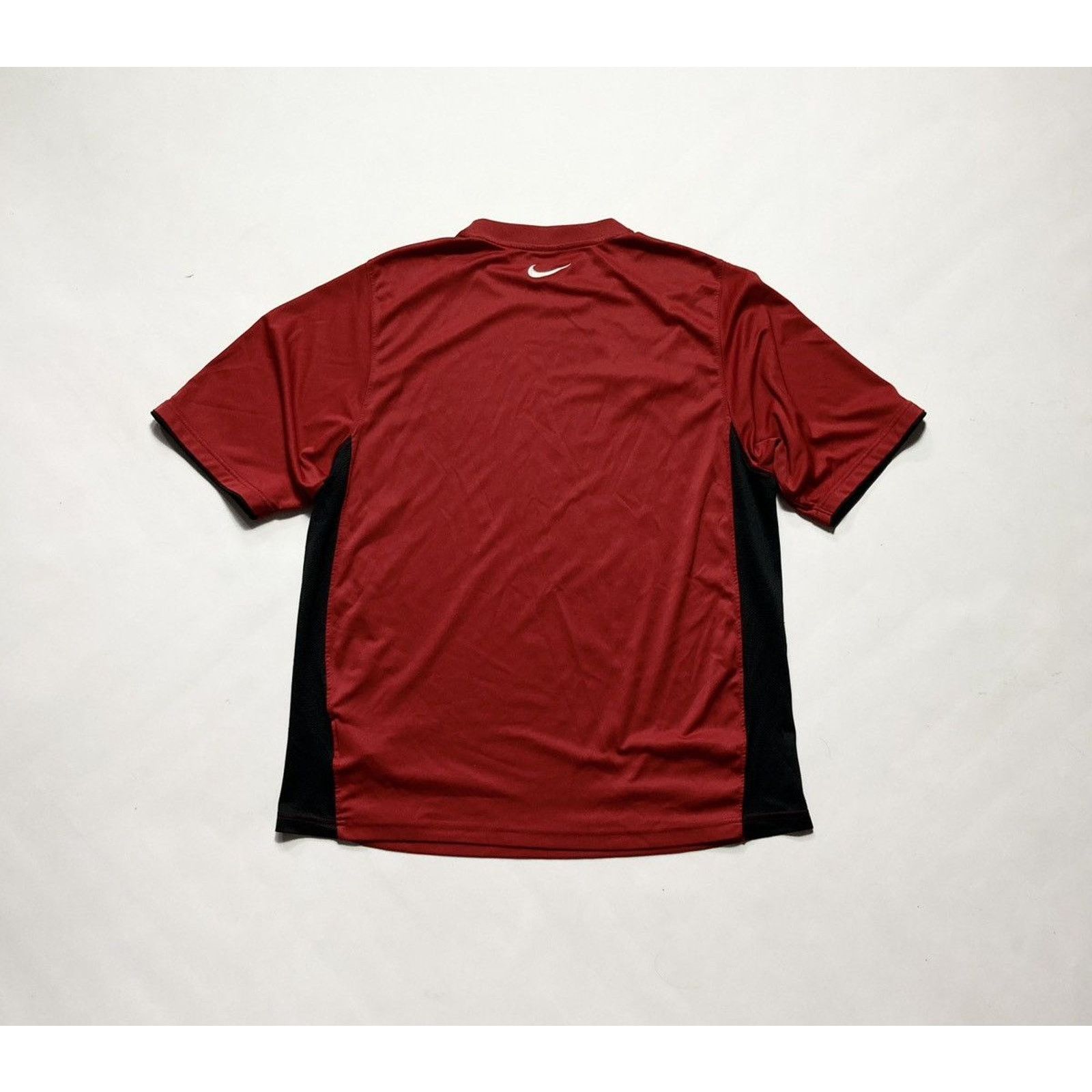 Nike × Vintage Y2K Vintage Nike Center Swoosh T-Shirt Red Size US L / EU 52-54 / 3 - 3 Thumbnail