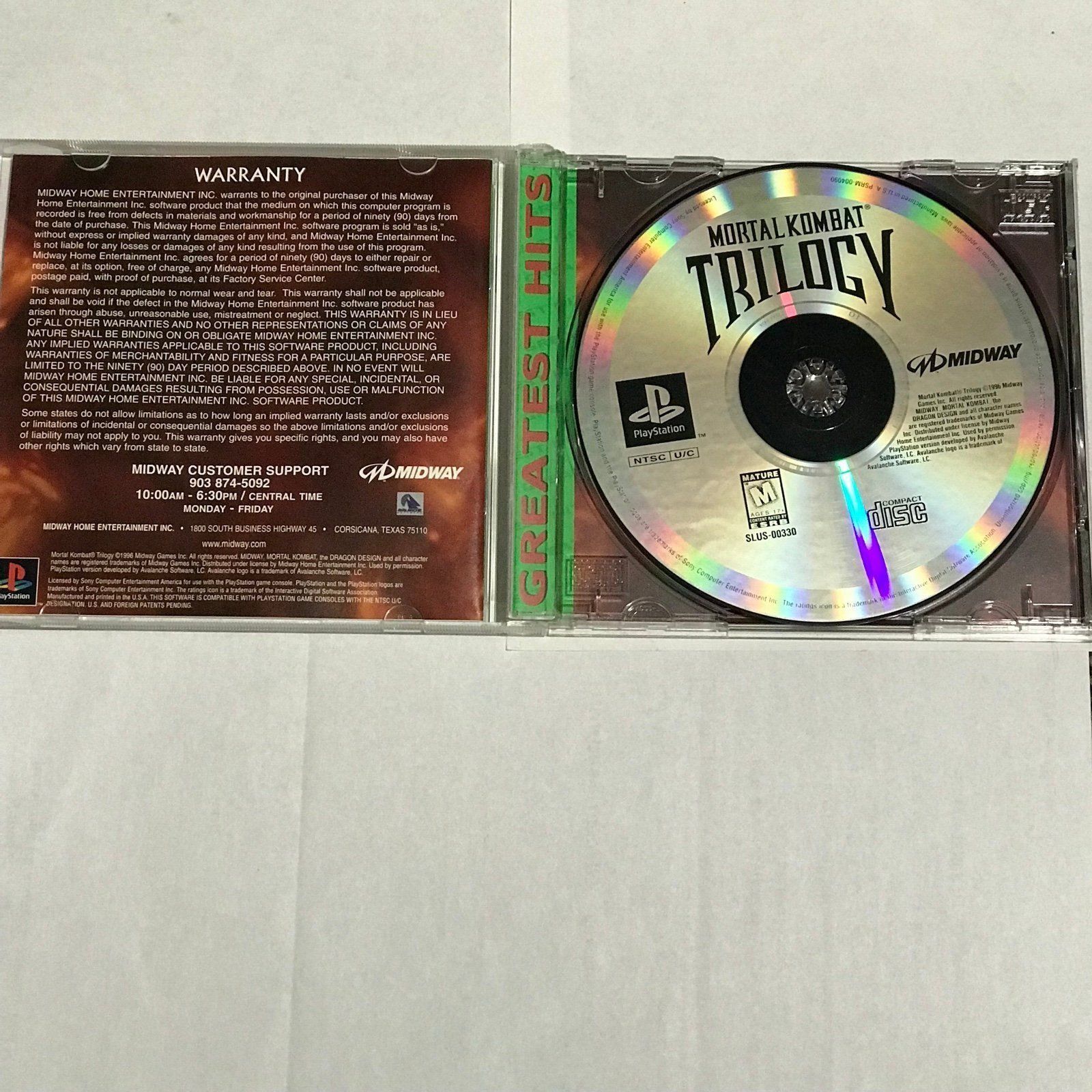 Other PS1 Mortal Kombat Trilogy For Playstation 1 CIB Complete Wit Size ONE SIZE - 3 Thumbnail