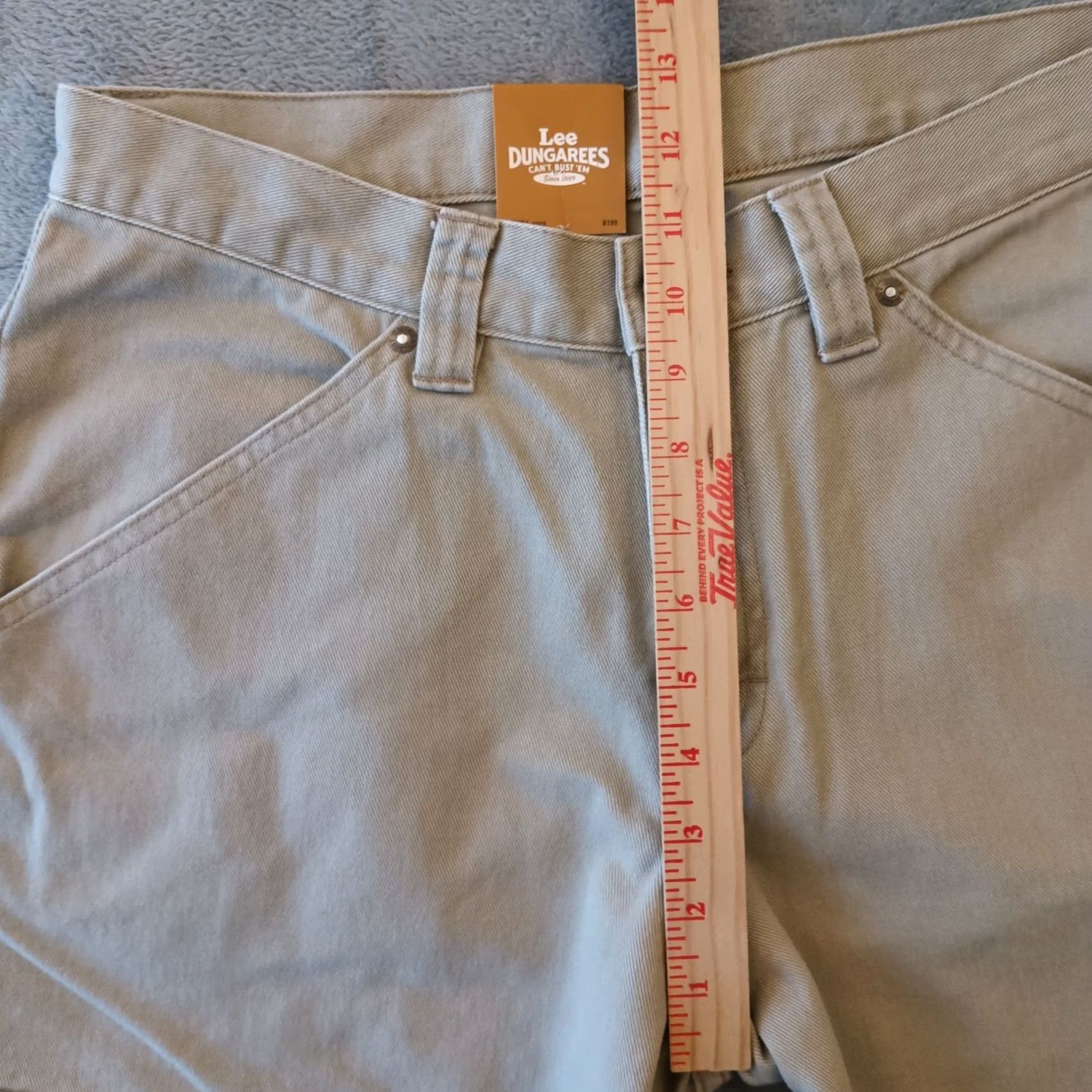 Lee Lee Jeans Cargo Cotton Gray Straight Leg Mens 32x28 Denim Zip Pockets Regular Inseam 28" Vintage No Cotton New Size US 32 / EU 48 - 4 Thumbnail