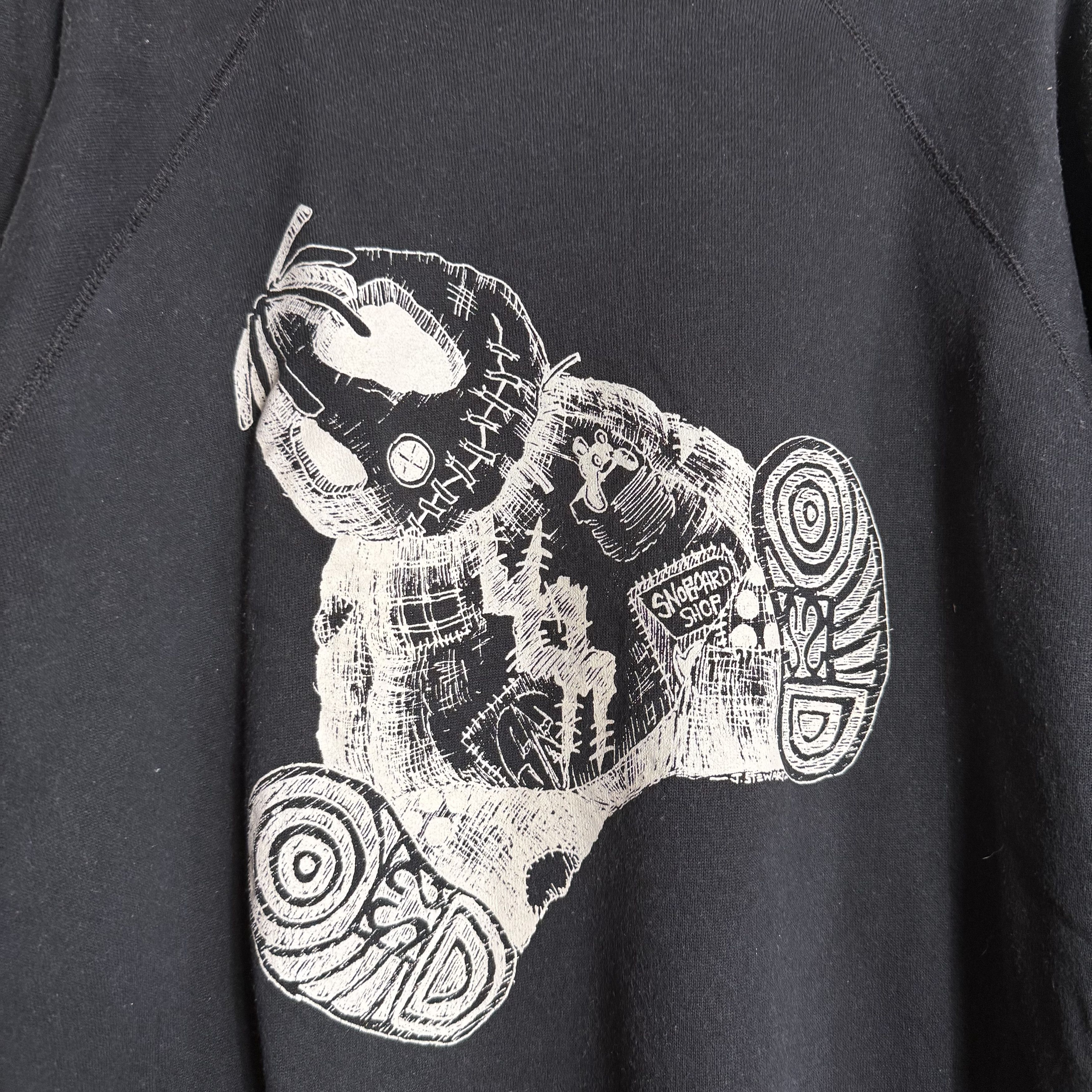 Vintage 🔥RARE🔥Vintage Snoboard Shop Graphic J.Stewart Sweatshirt Size US XL / EU 56 / 4 - 4 Thumbnail