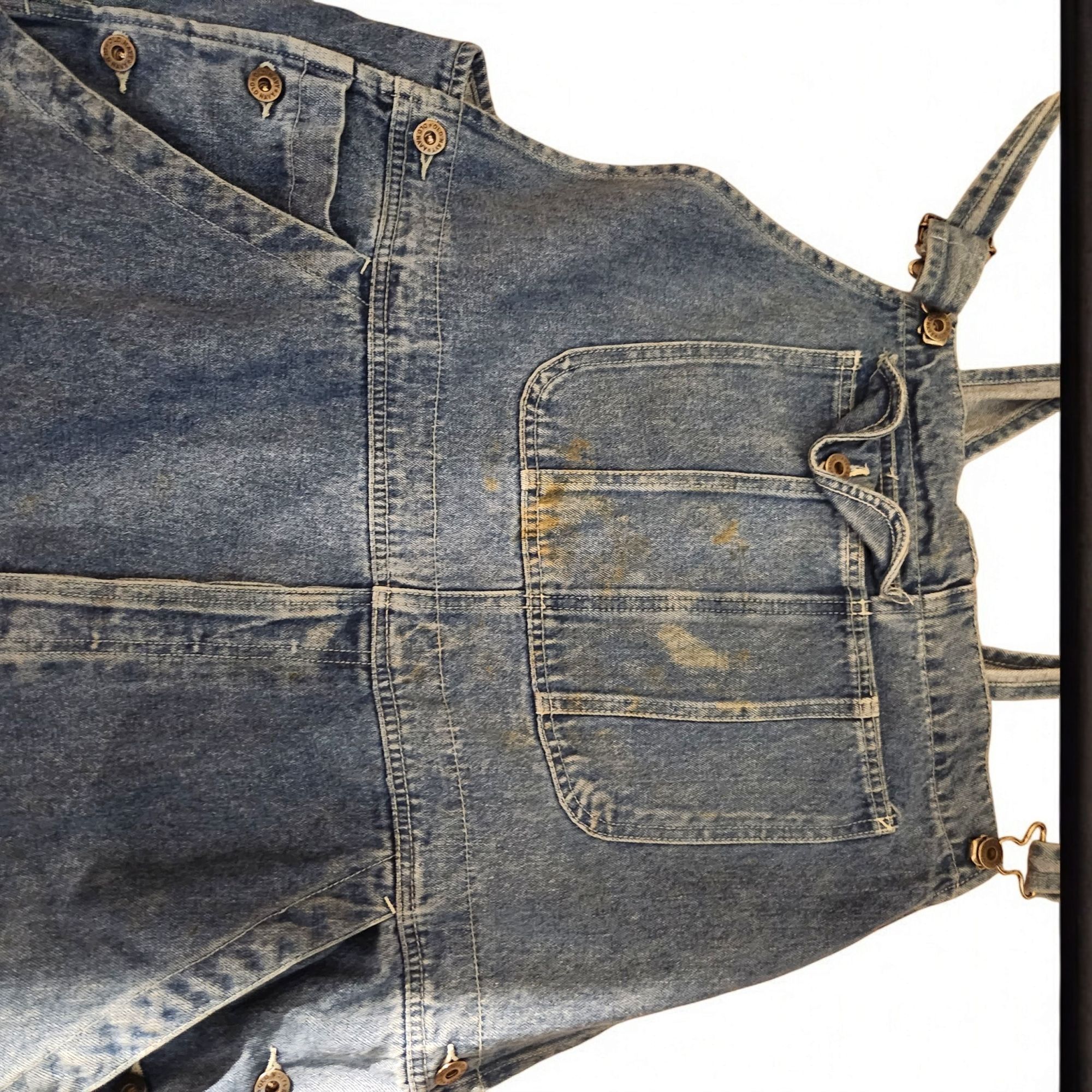 Old Navy Old Navy Vtg Denim Bib Overalls Mens XL Blue Carpenter Dunga Size US 36 / EU 52 - 13 Thumbnail