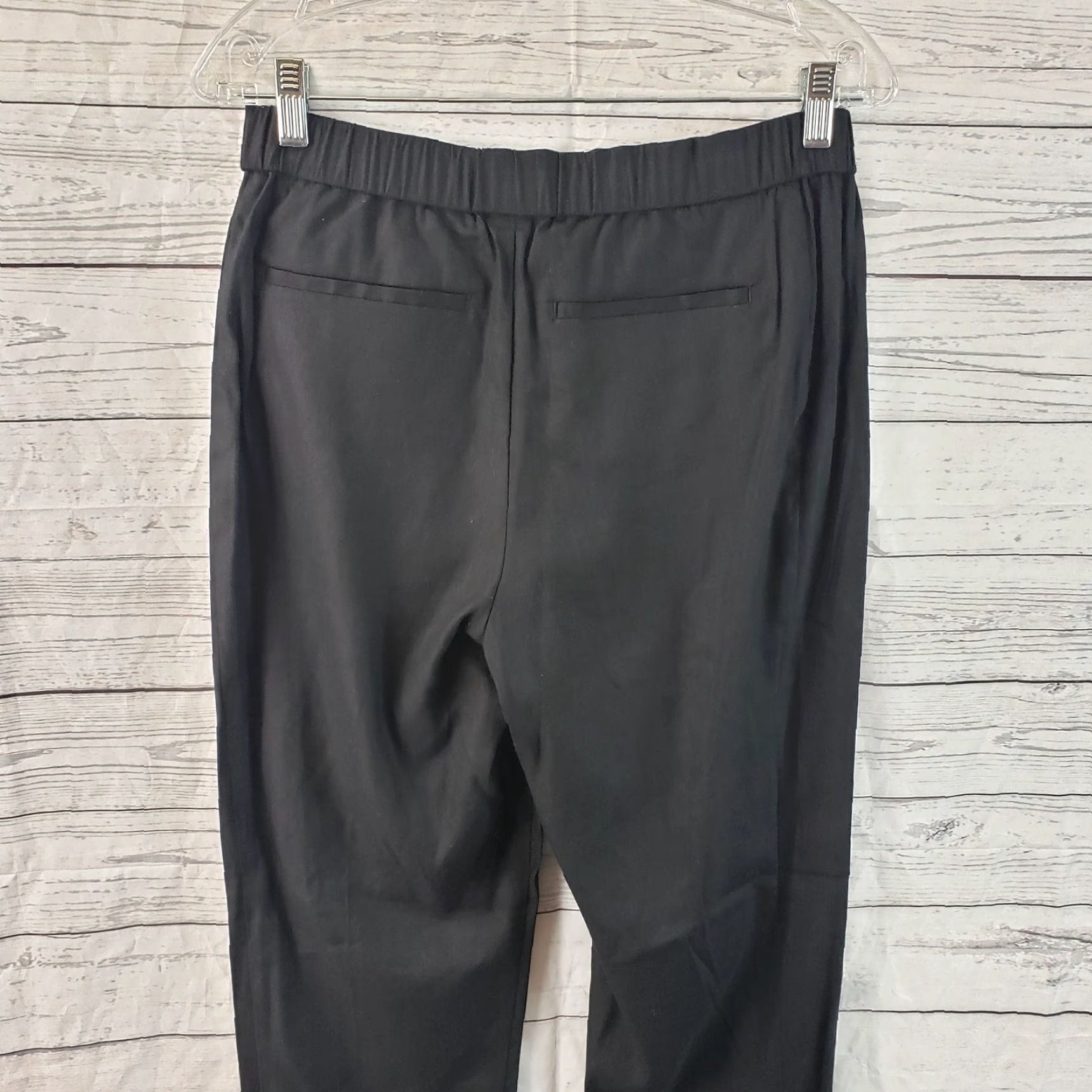 J. Jill J Jill Pants Womens Linen Stretch Pull On Size S Black Mid Rise Cuffed Size 28" / US 6 / IT 42 - 4 Thumbnail