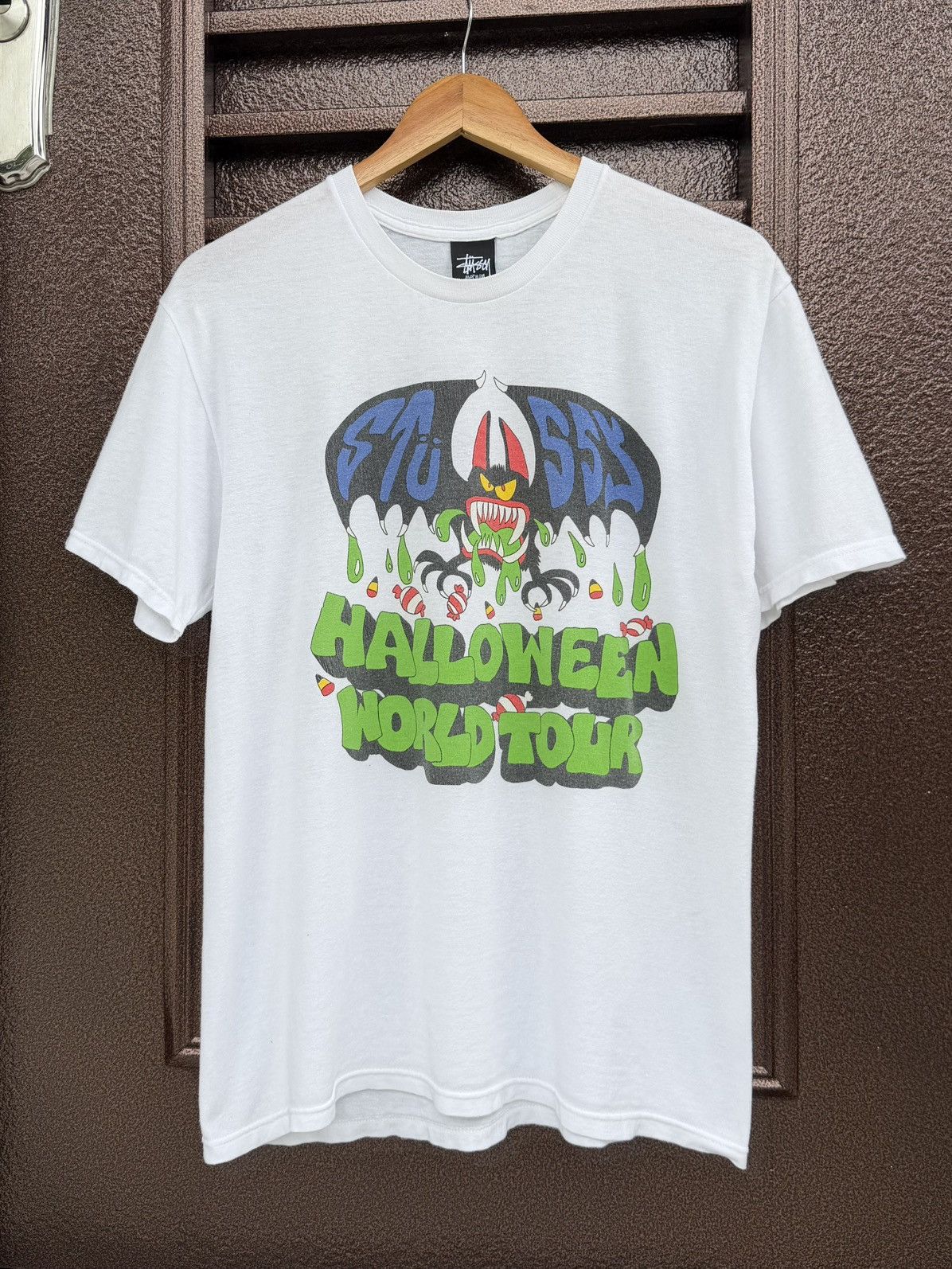 Stussy Stussy White Halloween World Tour Tee Size US M / EU 48-50 / 2 - 1 Thumbnail
