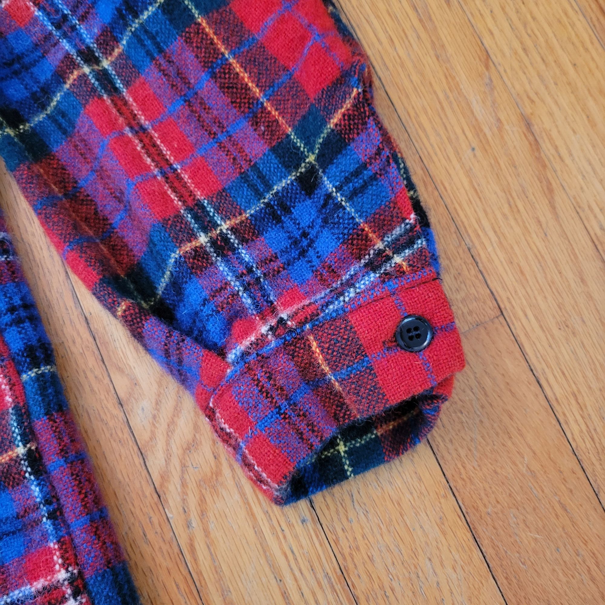 Vintage Vintage Fiordivander Red Blue Plaid Pure Wool Showerproofed Size M / US 6-8 / IT 42-44 - 9 Thumbnail