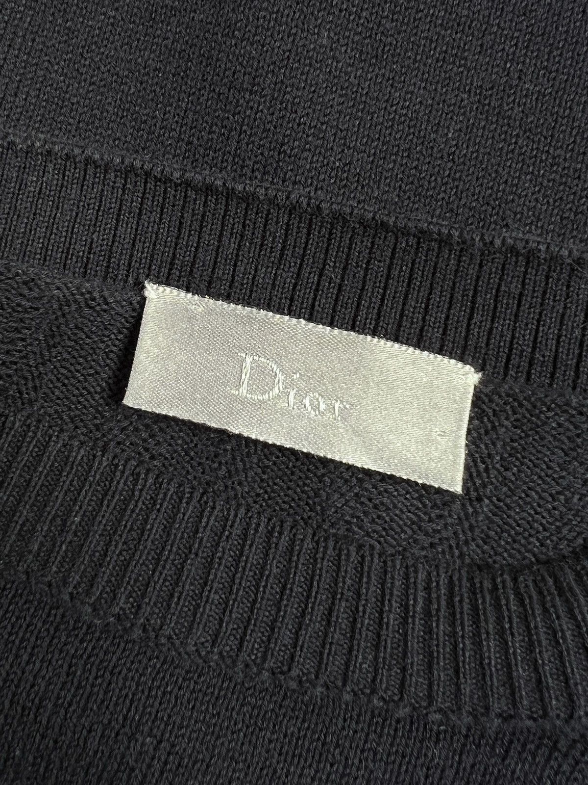 Dior × Hedi Slimane Dior Navy Blue Knitwear Sweater Size US M / EU 48-50 / 2 - 10 Thumbnail