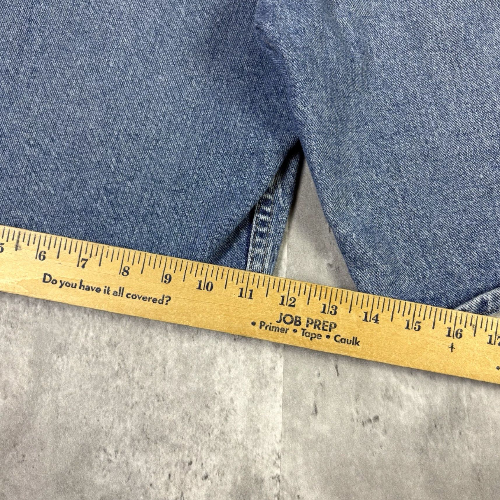 Wrangler VINTAGE Wrangler Jeans Shorts Jorts Baggy Wide Leg Workwear 32 2000s Blue Denim Cargo 90s Mens Size US 32 / EU 48 - 4 Thumbnail